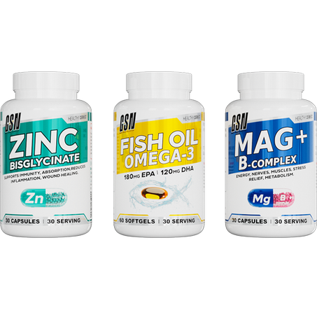 Zinc + Fish Oil + Magnesium + B-Complex