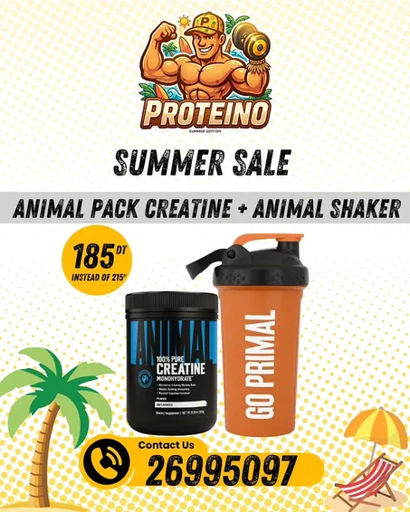 Animal Creatine 300g + Shaker Animal