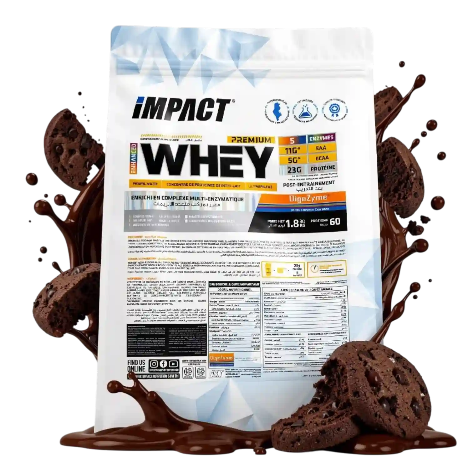 PREMIUM WHEY ENHANCED SACHET IMPACT - 1.890KG