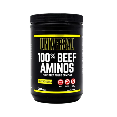 100% BEEF AMINOS UNIVERSAL - 200CAPSULES