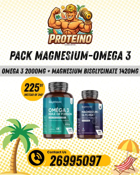 Omega 3 2000mg + Magnesium Bisglycinate 1420mg