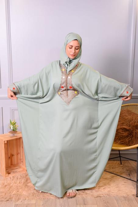 kandoura luxe Pistache