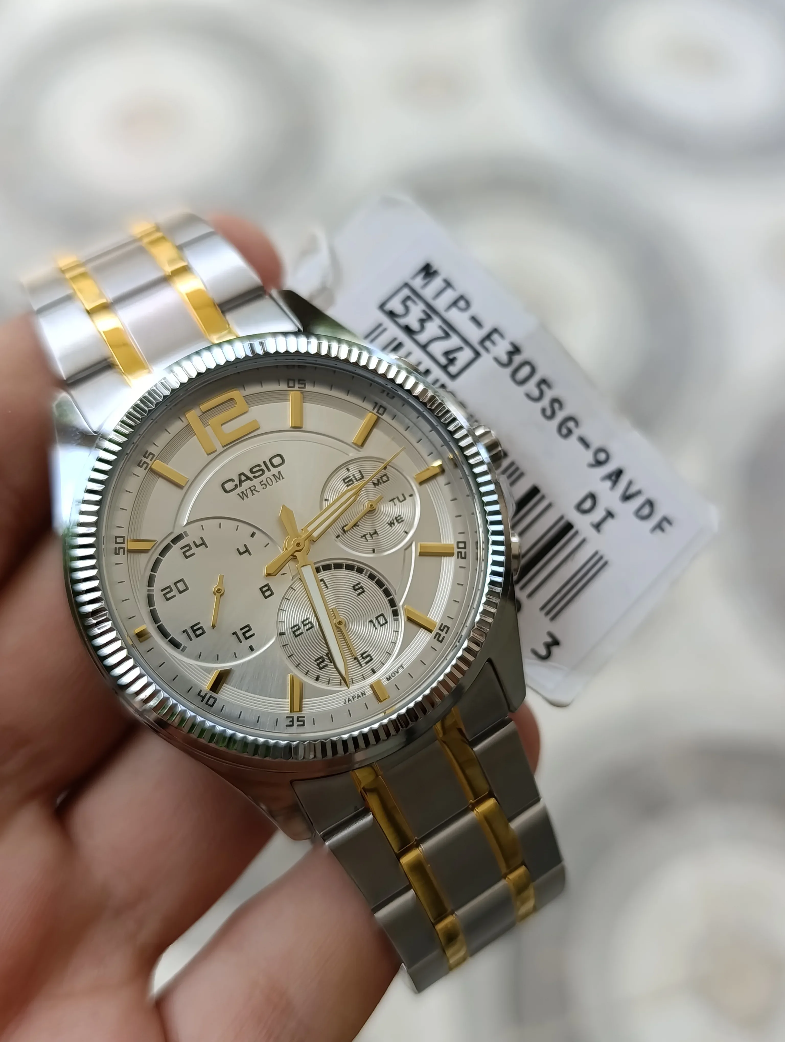 CASIO MTP-E305SG-9AVDF MULTIFONCTION ORIGINAL NEUVE WATER RESISTANT 50M