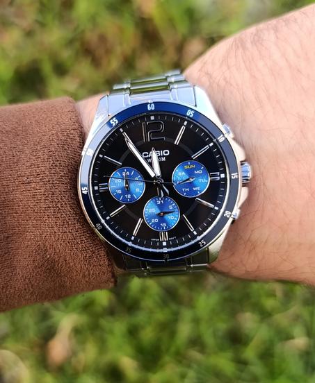 CASIO MTP-1374D-2AVDF  CHRONO ORIGINAL HOMME NEUVE QUARTZ WR 50M