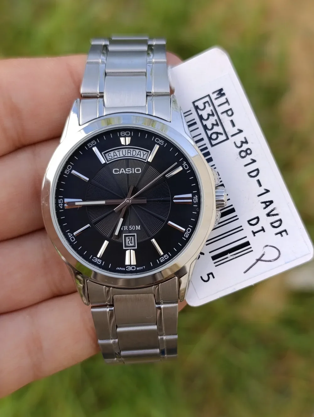 CASIO MTP-1381D-1AVDF ORIGINAL HOMME NEUVE QUARTZ WR 50M STAINLESS STEEL
