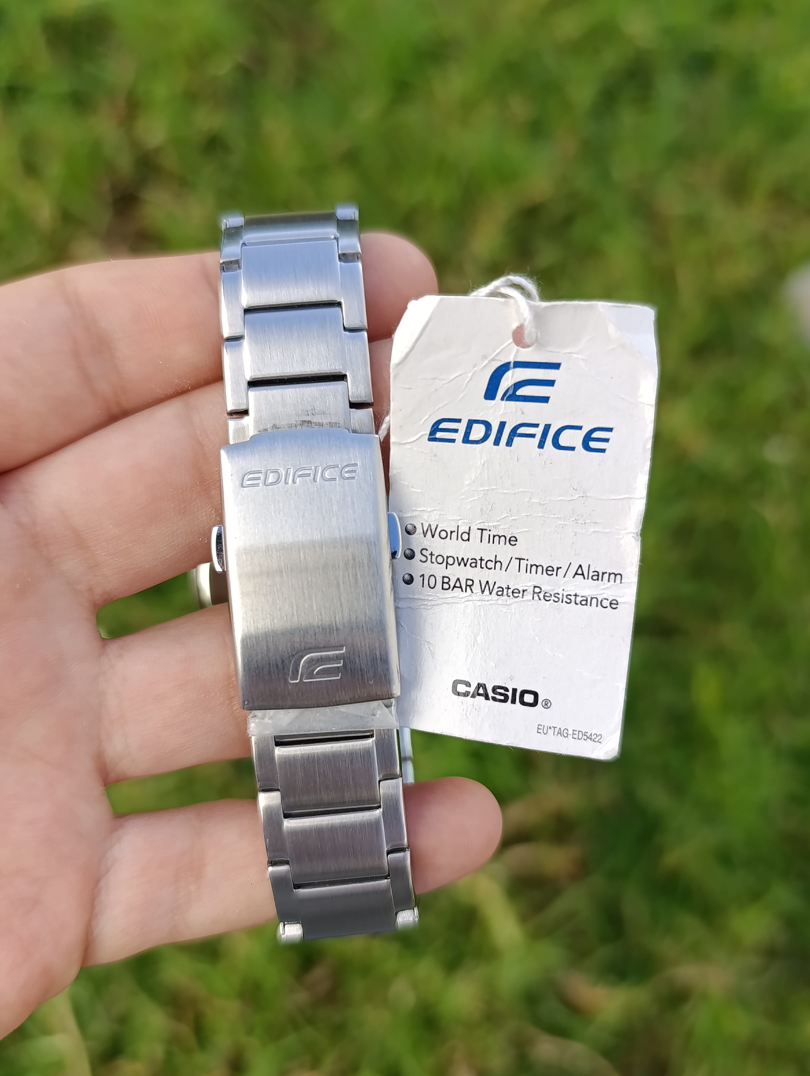 CASIO EDIFICE HOMME EFV-C110D-2AVEF STAINLESS STEEL WR 10BAR CHRONOMETER