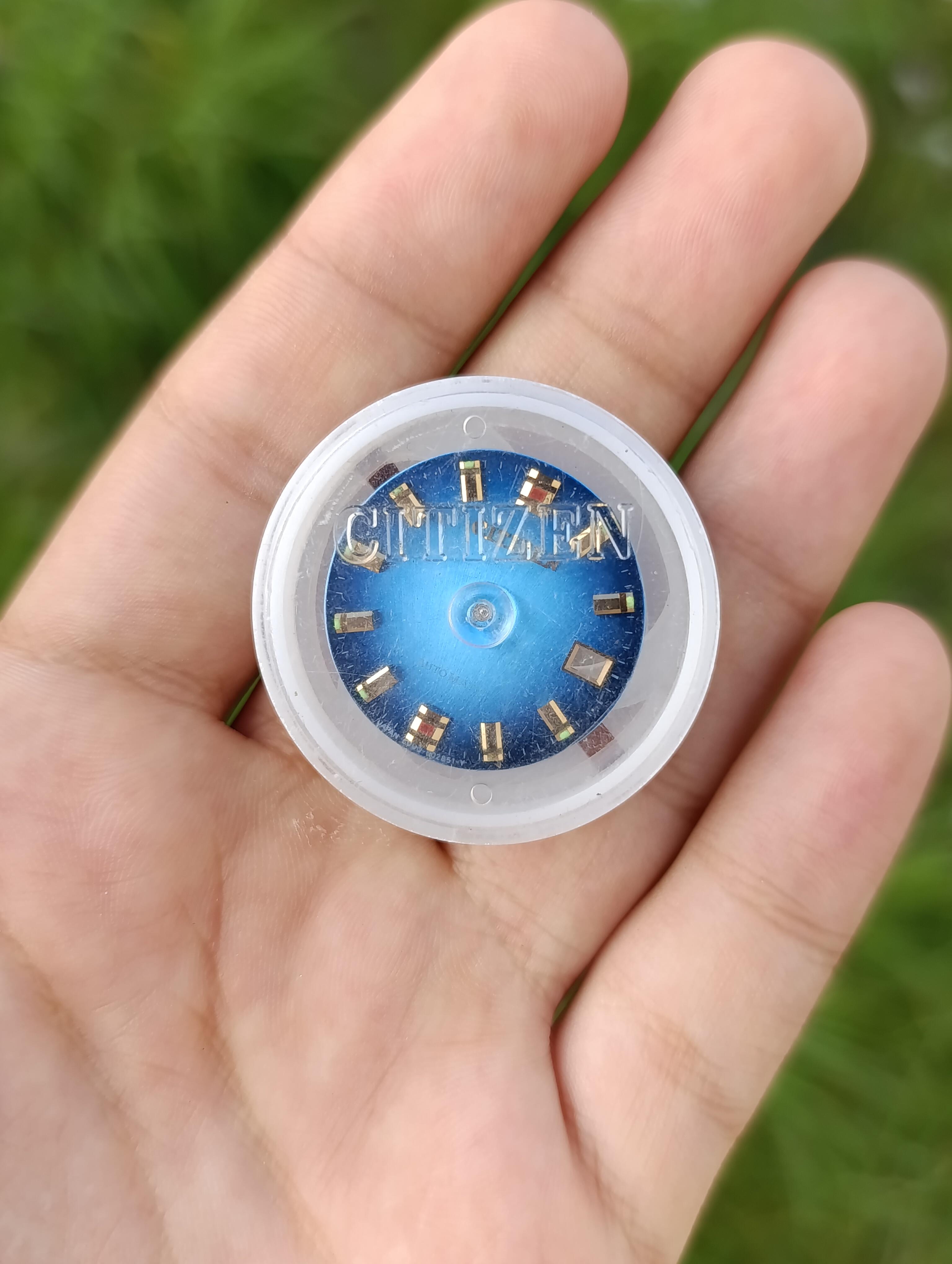 CADRAN MONTRE CITIZEN HOMME BLEU 25.5MM MODÈLE 60-0210Y JAMAIS UTILISÉ
