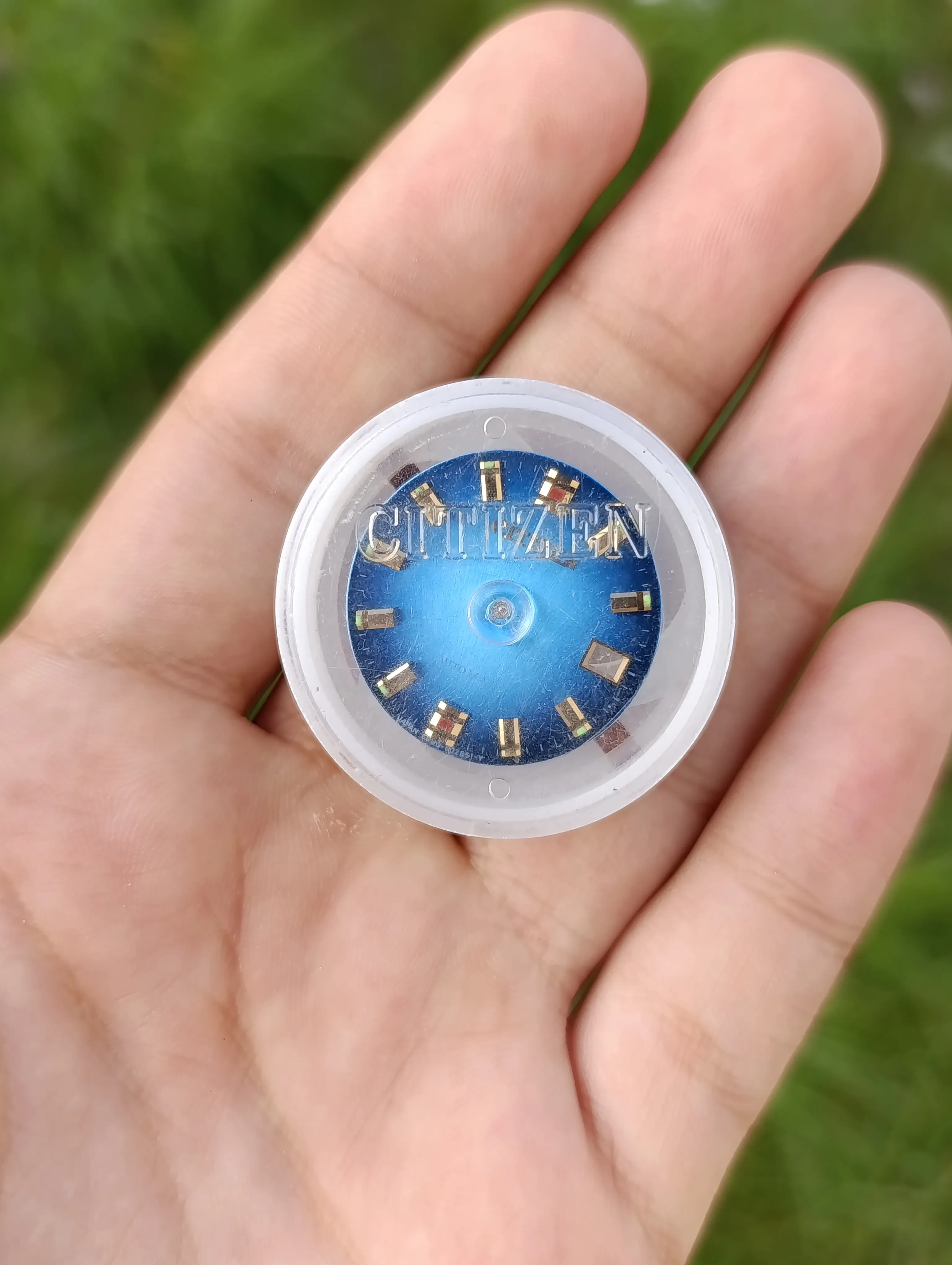 CADRAN MONTRE CITIZEN HOMME BLEU 25.5MM MODÈLE 60-0210Y JAMAIS UTILISÉ