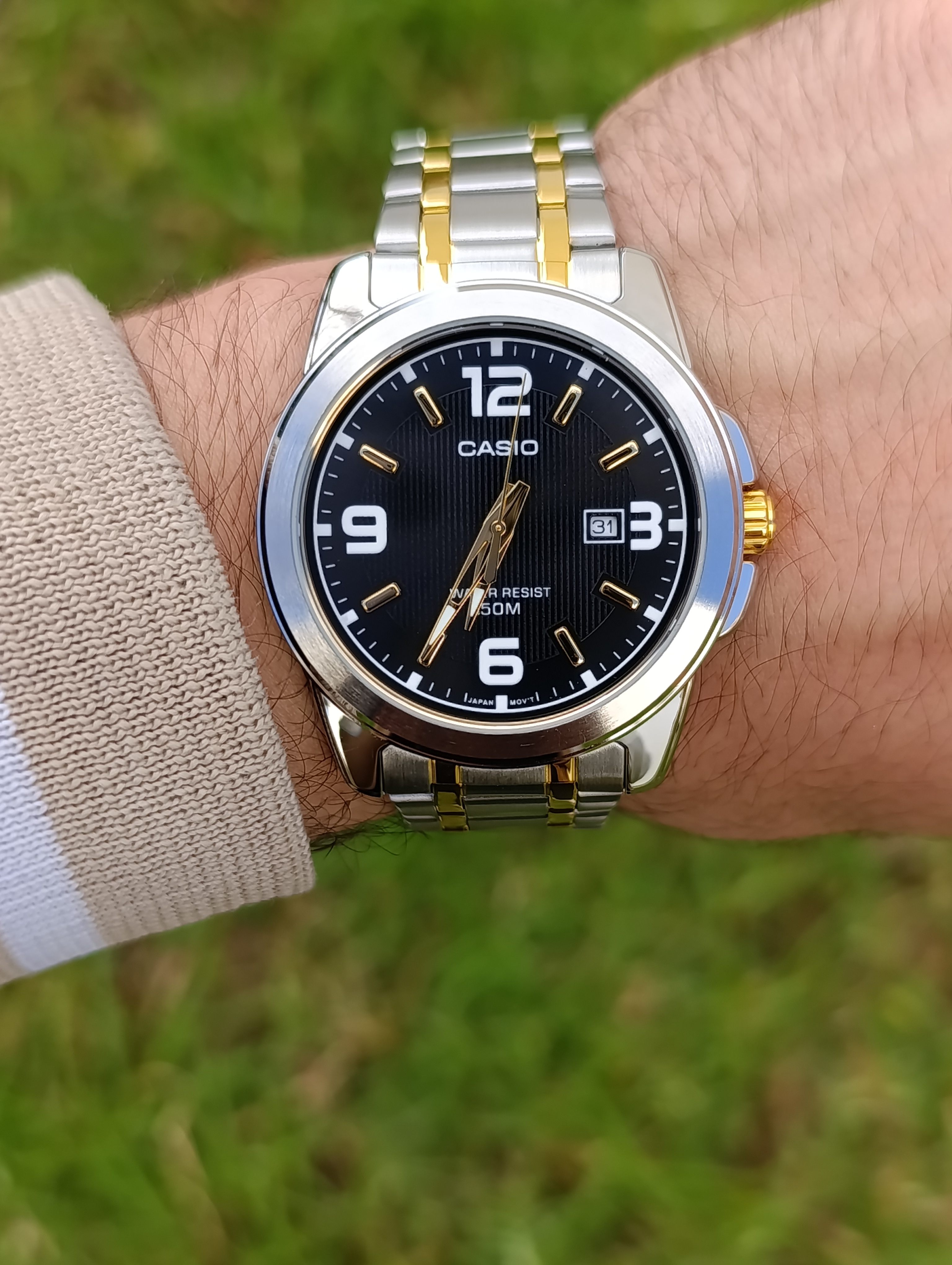 CASIO MTP-1314SG-1AVDF ORIGINAL HOMME NEUVE QUARTZ WR 50M BICOLORE STAINLESS STEEL