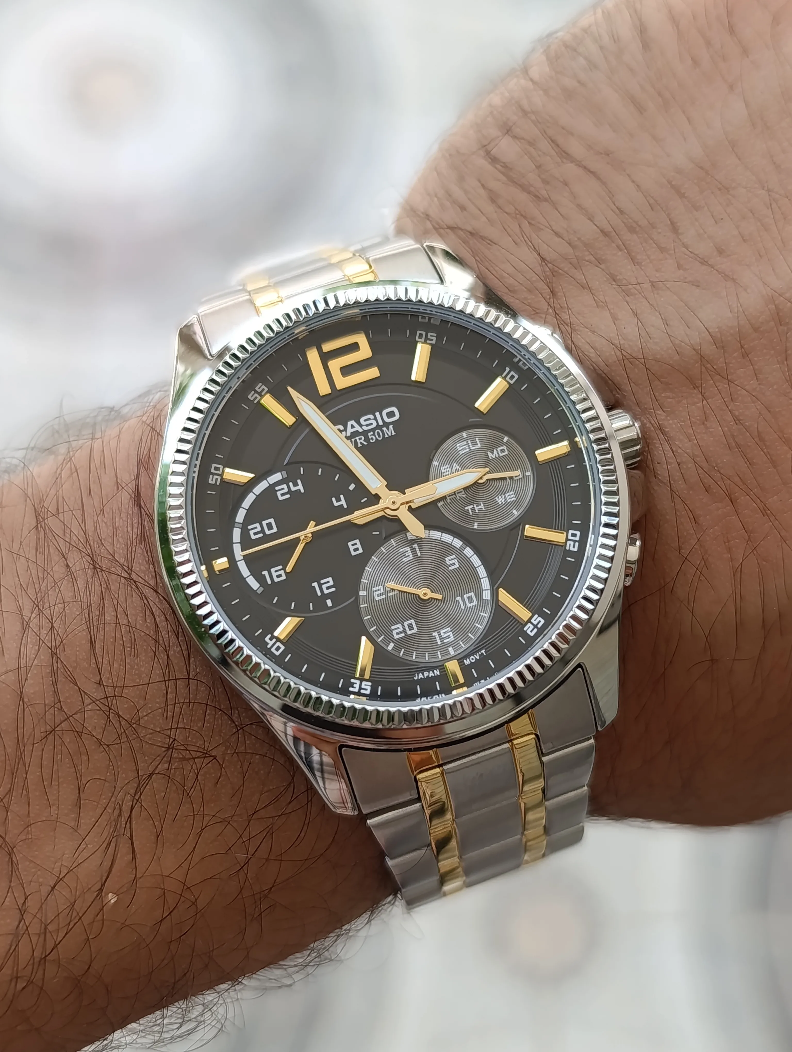 CASIO MTP-E305SG-1AVDF MULTIFONCTION ORIGINAL NEUVE WATER RESISTANT 50M