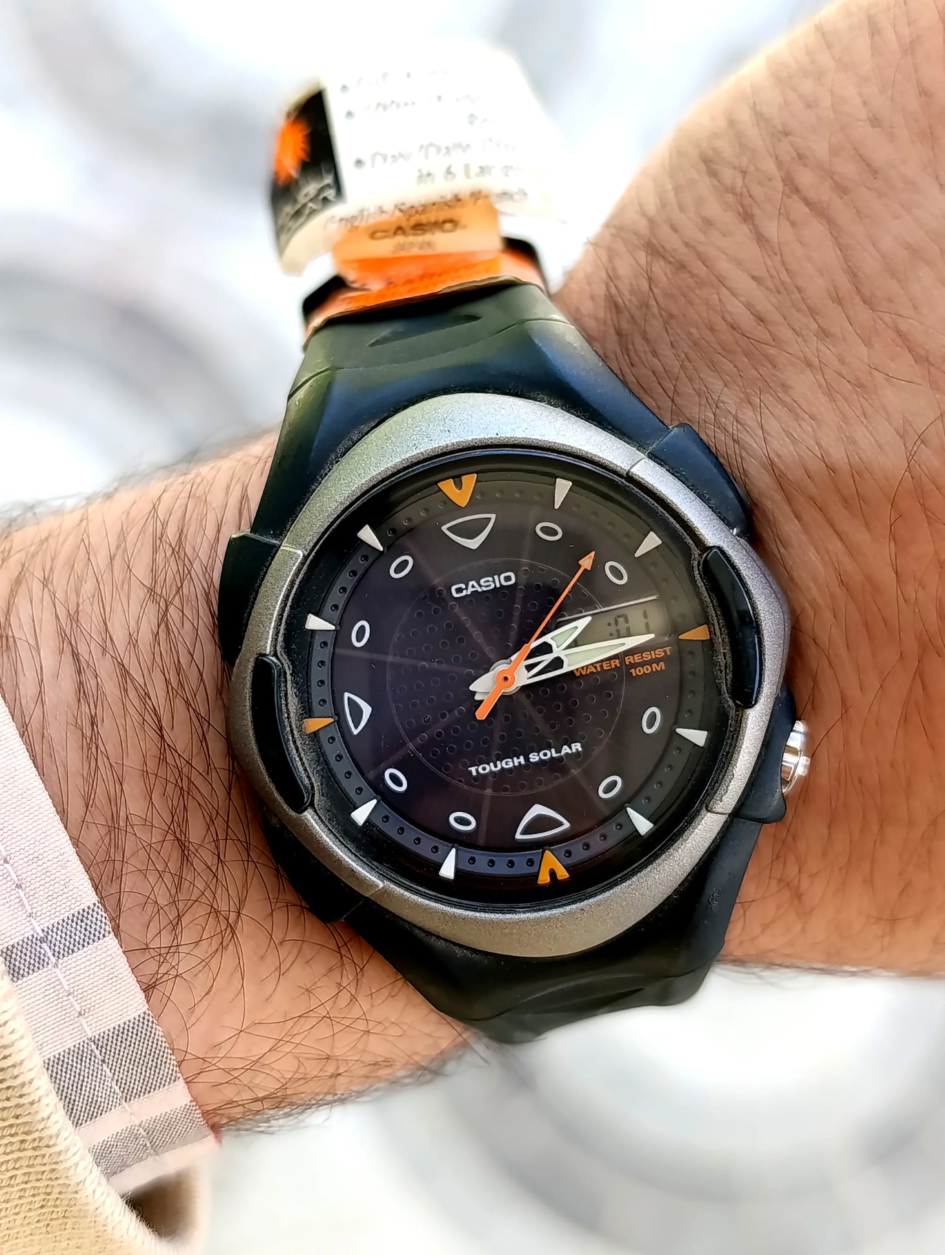 CASIO MDA-S11HC-3EVDF TOUGH SOLAR ALIMENTATION SOALIRE WATER RESISTANT 100M