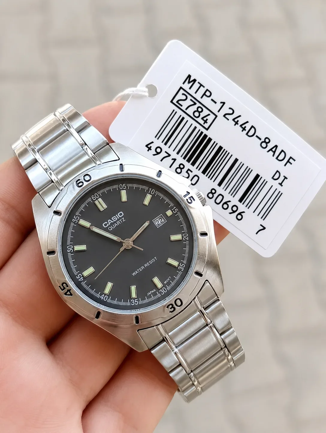 CASIO MTP-1244D-8ADF ORIGINAL HOMME NEUVE QUARTZ WATER RESISTANT 50M