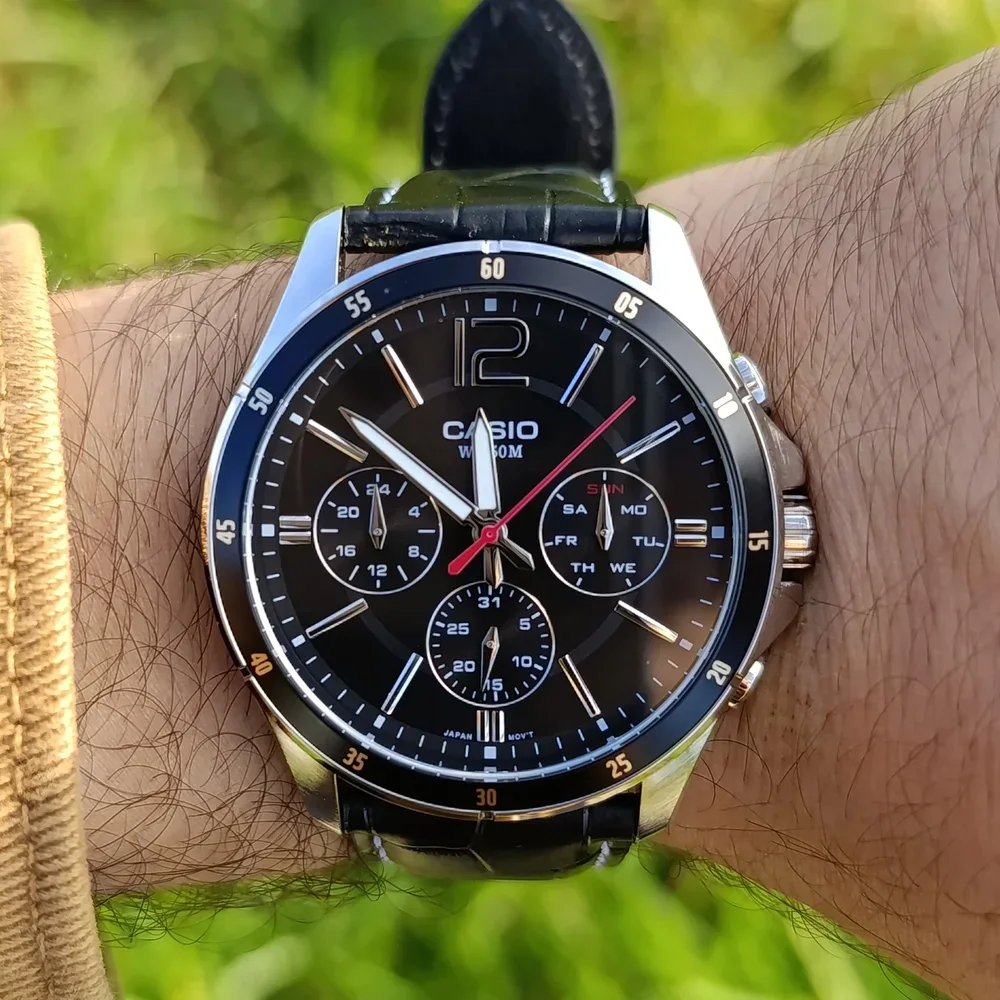 CASIO MTP-1374L-1AVDF  CHRONO ORIGINAL HOMME NEUVE QUARTZ WR 50M JELD