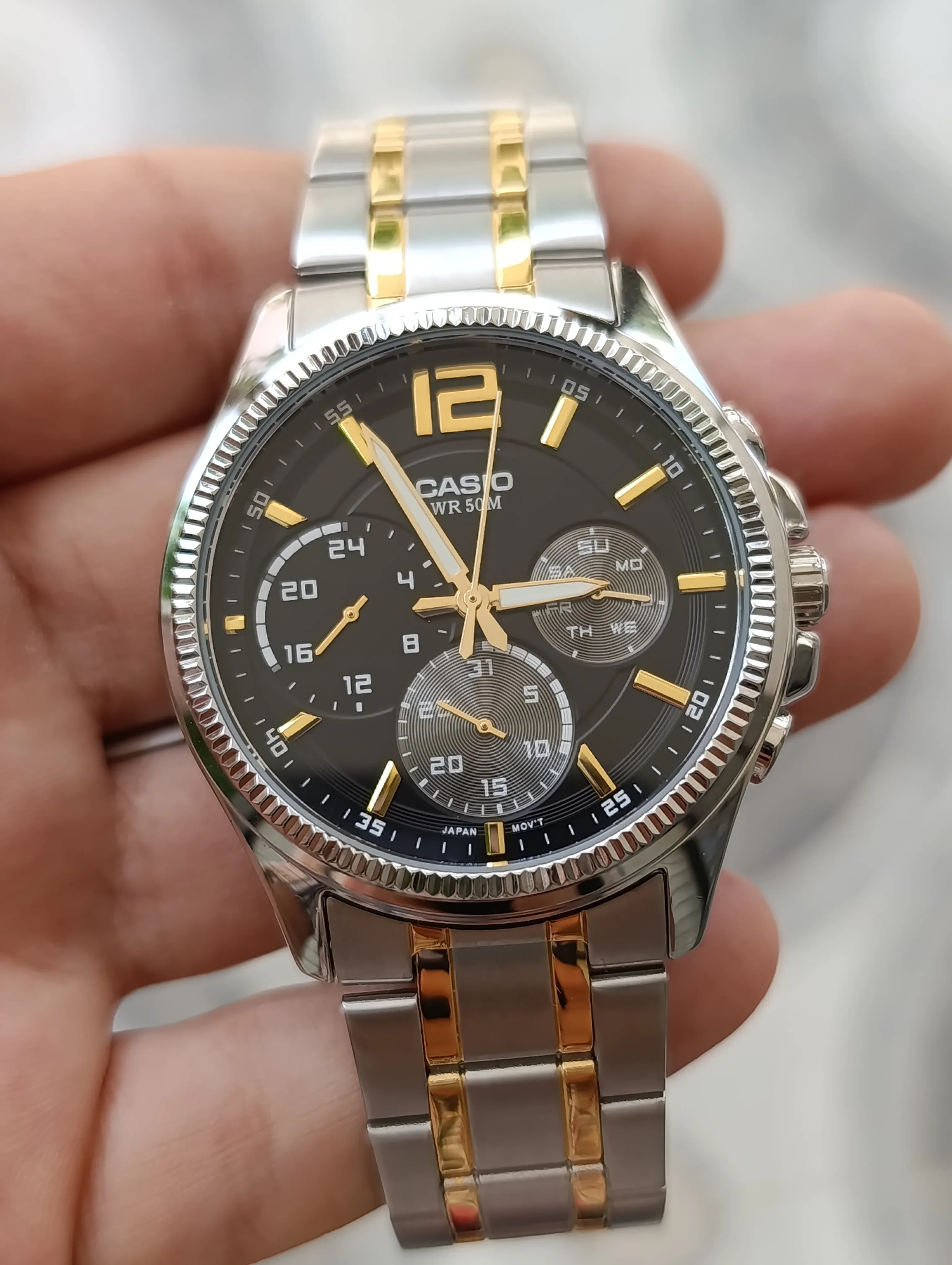 CASIO MTP-E305SG-1AVDF MULTIFONCTION ORIGINAL NEUVE WATER RESISTANT 50M