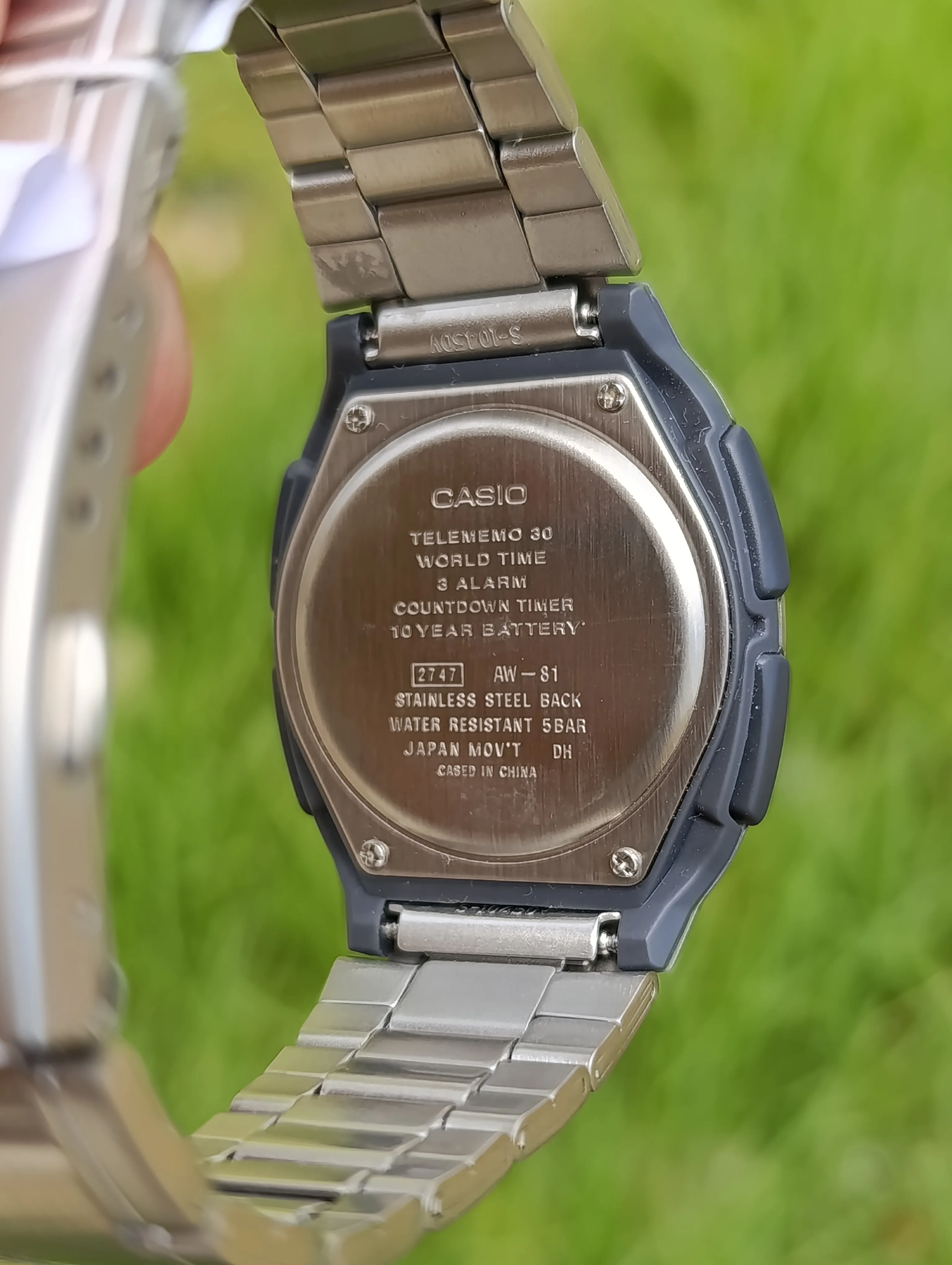 CASIO ILLUMINATOR AW-80D-1AVDF TELEDMEMO 30 ORIGINAL WATER RESSITANT 50M