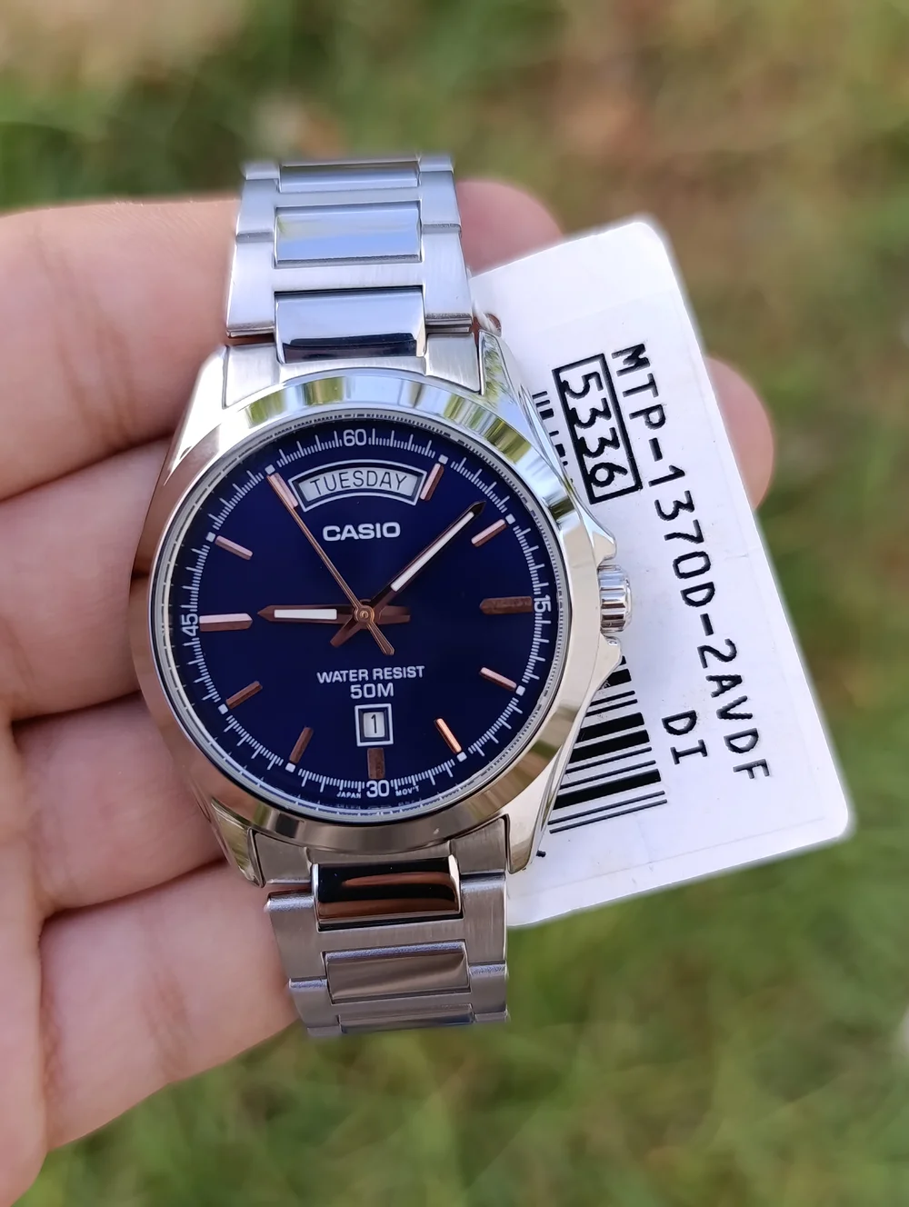 CASIO MTP-1370D-2AVDF ORIGINAL HOMME NEUVE QUARTZ WR 50M  STAINLESS STEEL