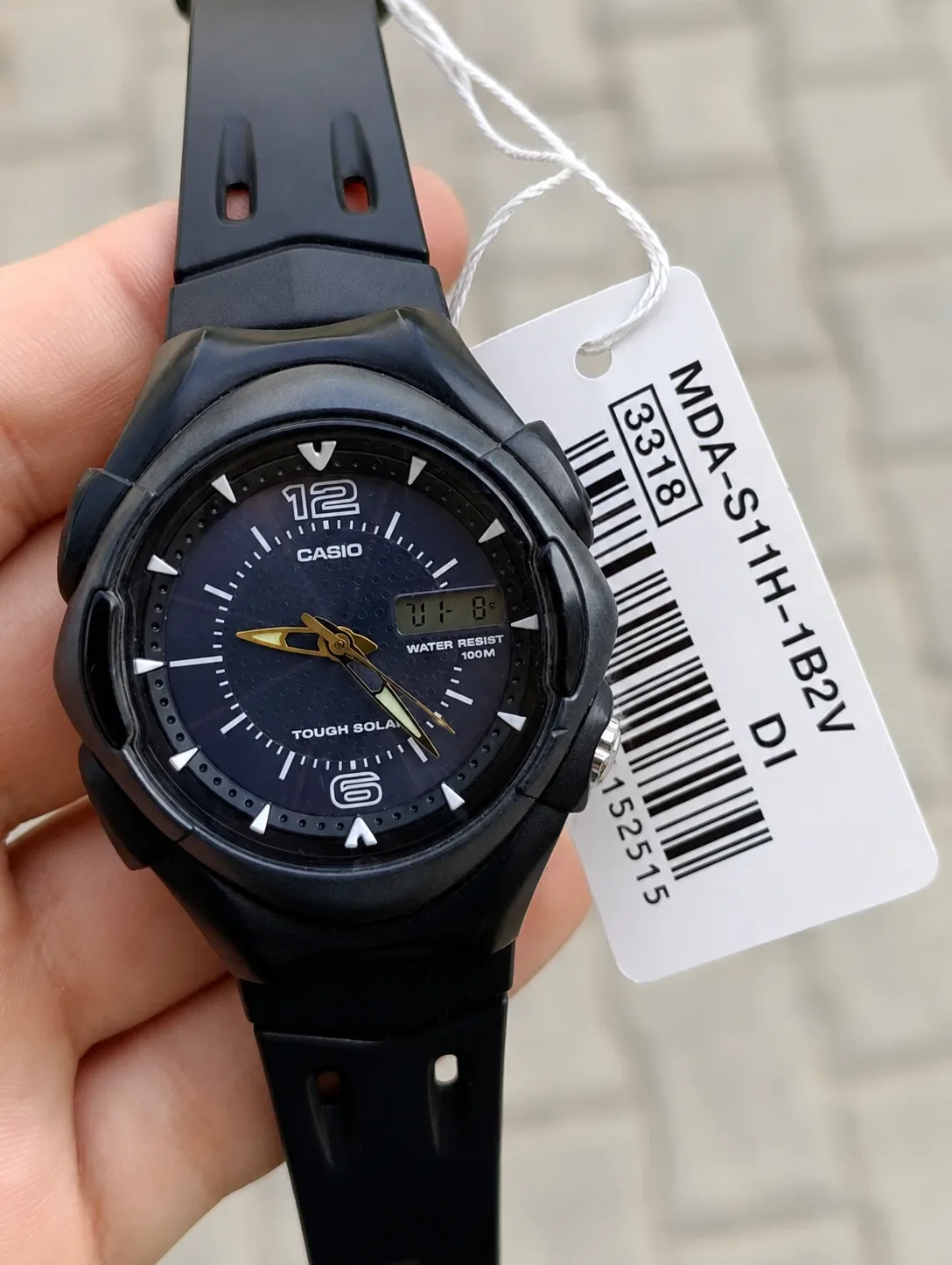 CASIO MDA-S11H-1B2V TOUGH SOLAR ALIMENTATION SOALIRE WATER RESISTANT 100M