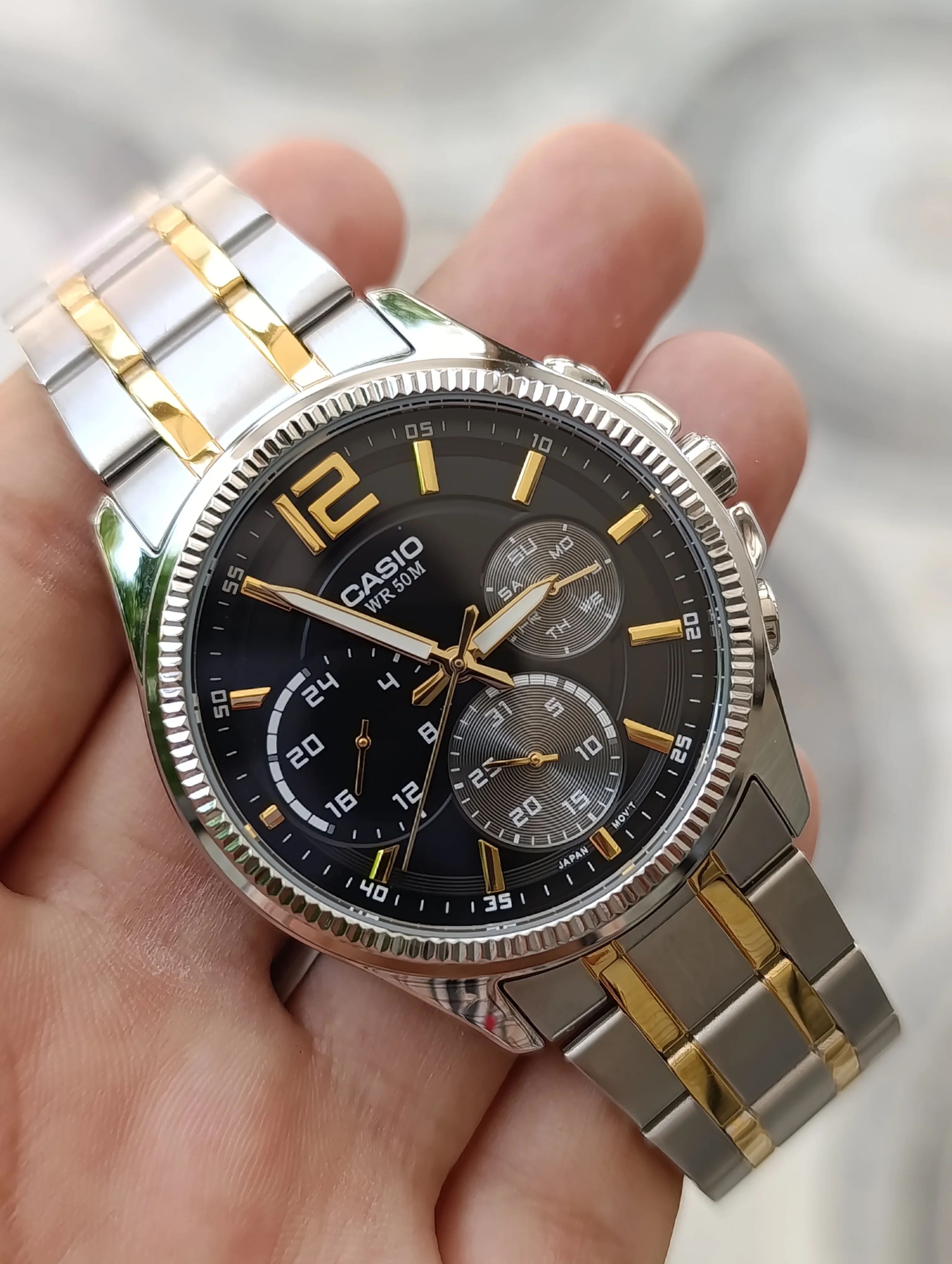 CASIO MTP-E305SG-1AVDF MULTIFONCTION ORIGINAL NEUVE WATER RESISTANT 50M