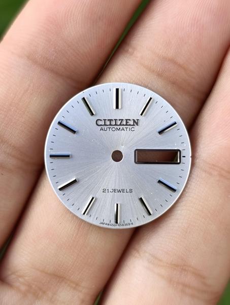 CADRAN CITIZEN HOMME AUTOMATIQUE 21 JEWELS 25.5 MM SILVER JAMAIS UTILISÉ