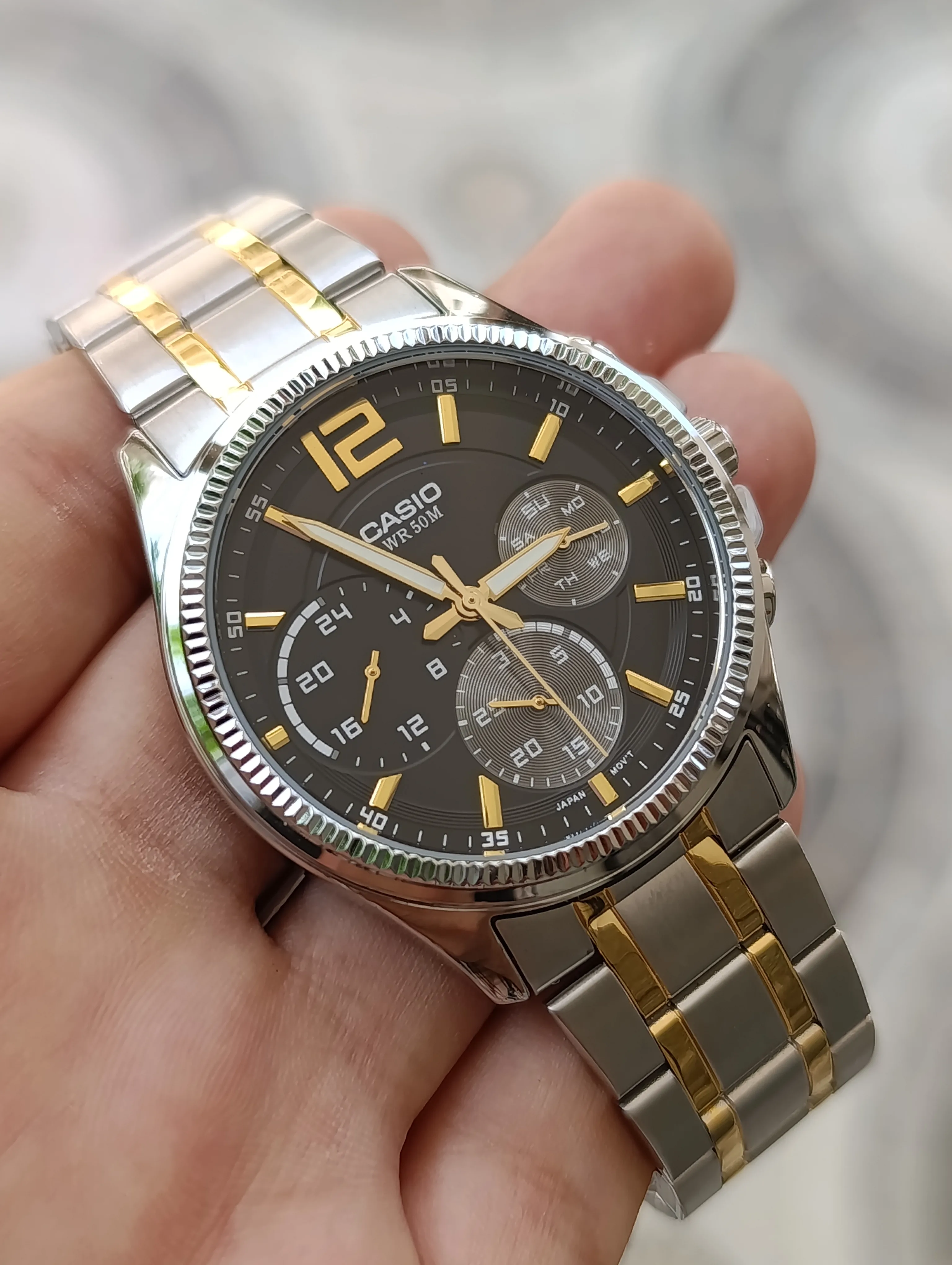 CASIO MTP-E305SG-1AVDF MULTIFONCTION ORIGINAL NEUVE WATER RESISTANT 50M