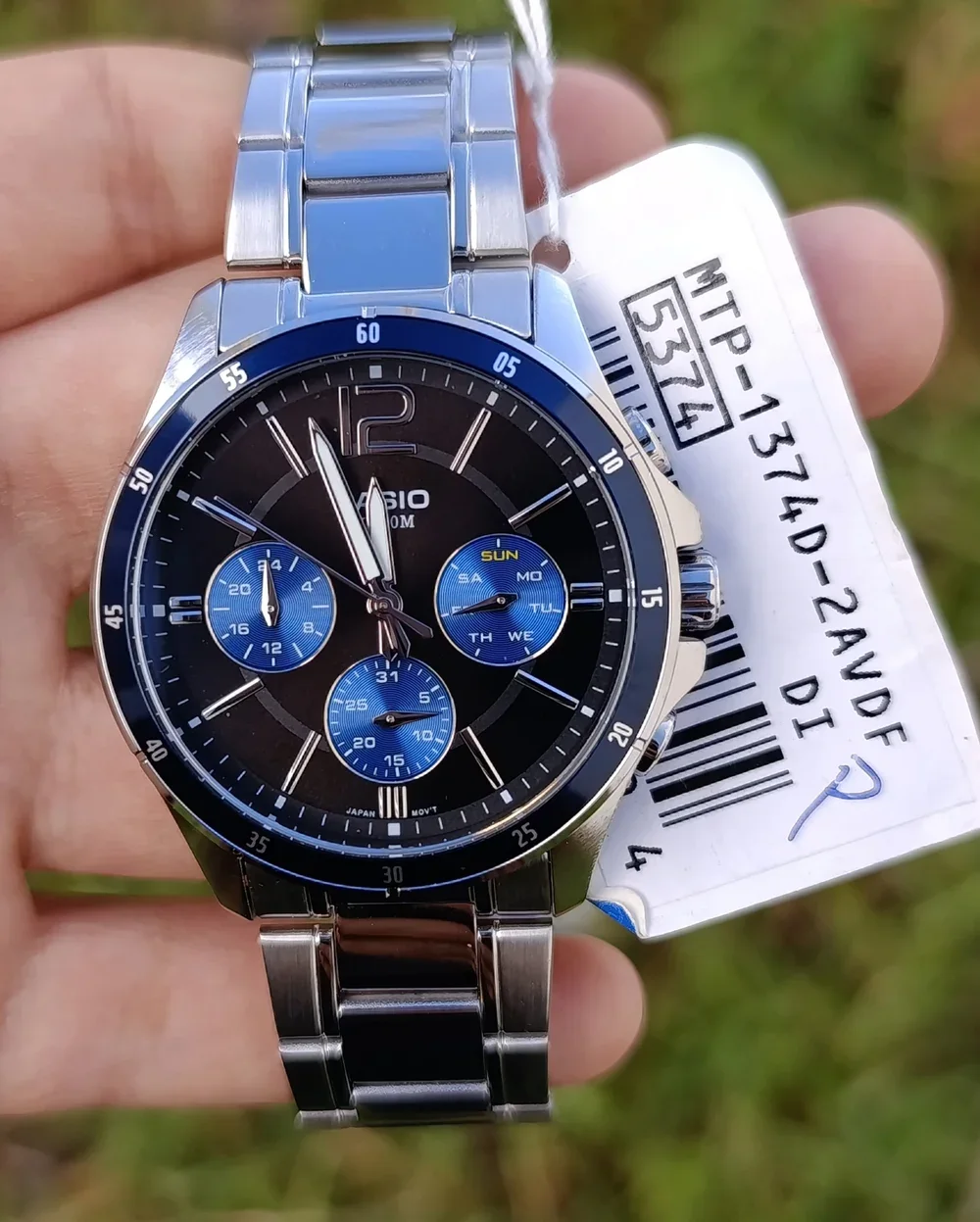 CASIO MTP-1374D-2AVDF  CHRONO ORIGINAL HOMME NEUVE QUARTZ WR 50M