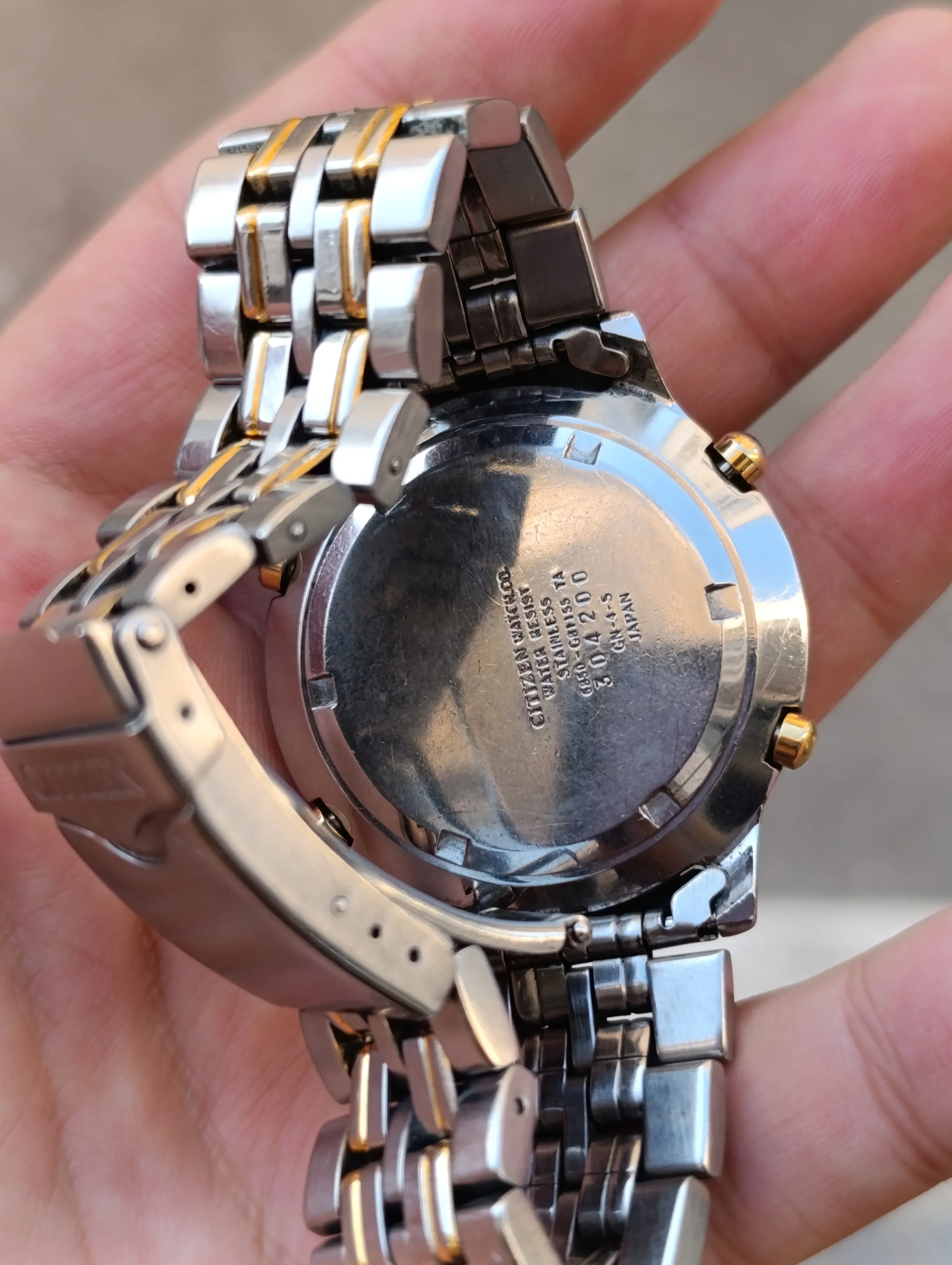 :  MONTRE CITIZEN ALARM CHRONOGRAPH WR 100 – RÉF. 6850-C89330 – QUARTZ – VINTAGE