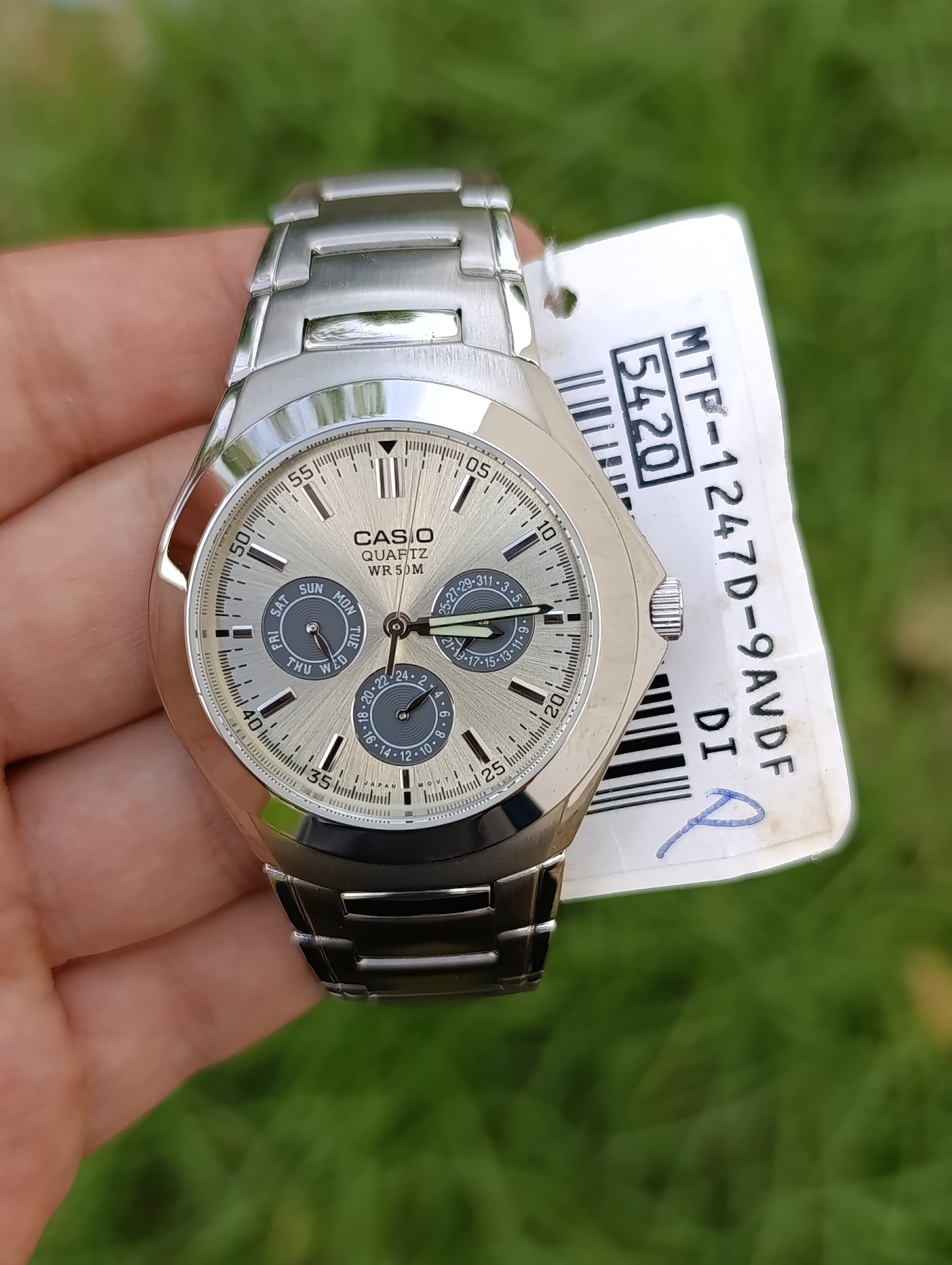 MONTRE CASIO MTP-1247D-9AVDF ORIGINAL HOMME NEUVE QUARTZ WR 50M MULTIFONCTION