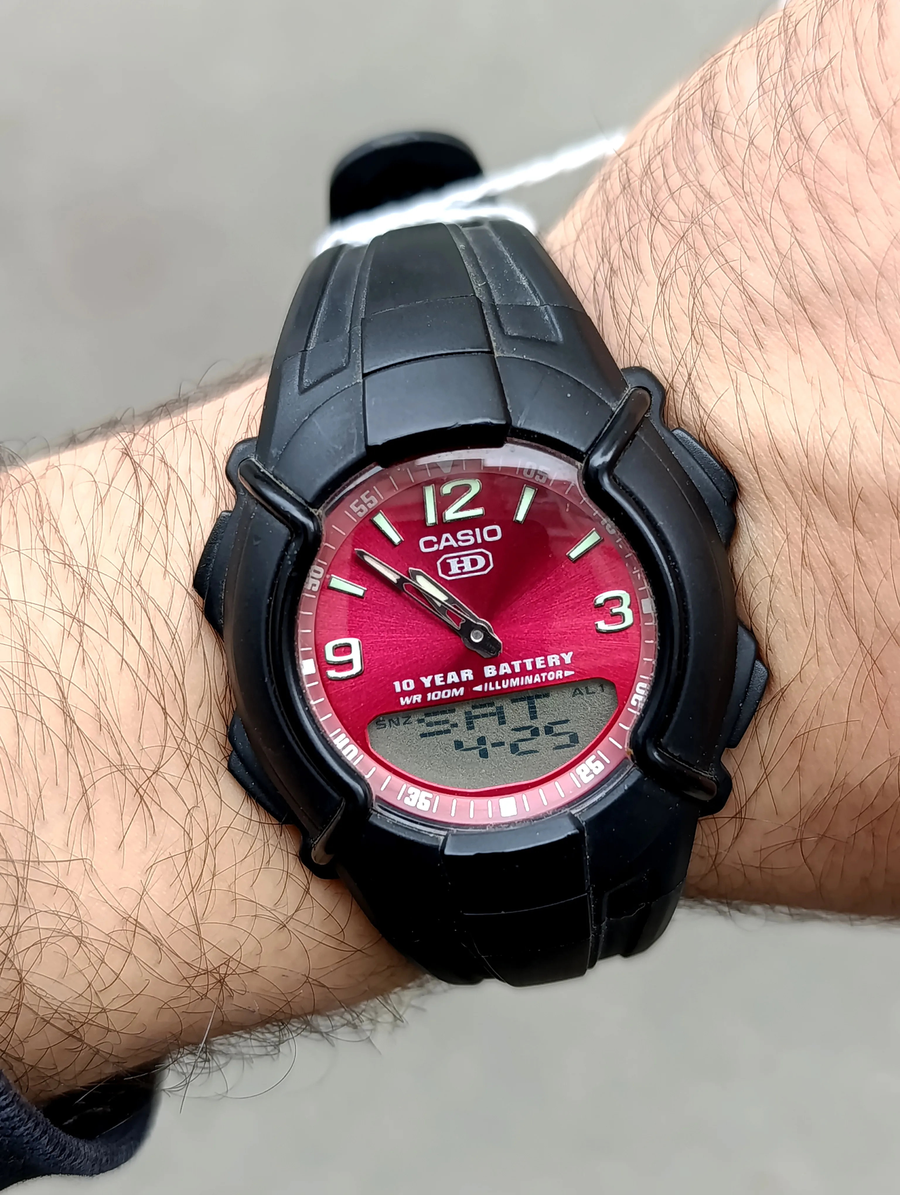 CASIO HDC-600-4BVDF TELEMEMO 30 ORIGINALE HOMME NEUEV WATER RESISTANT 100M