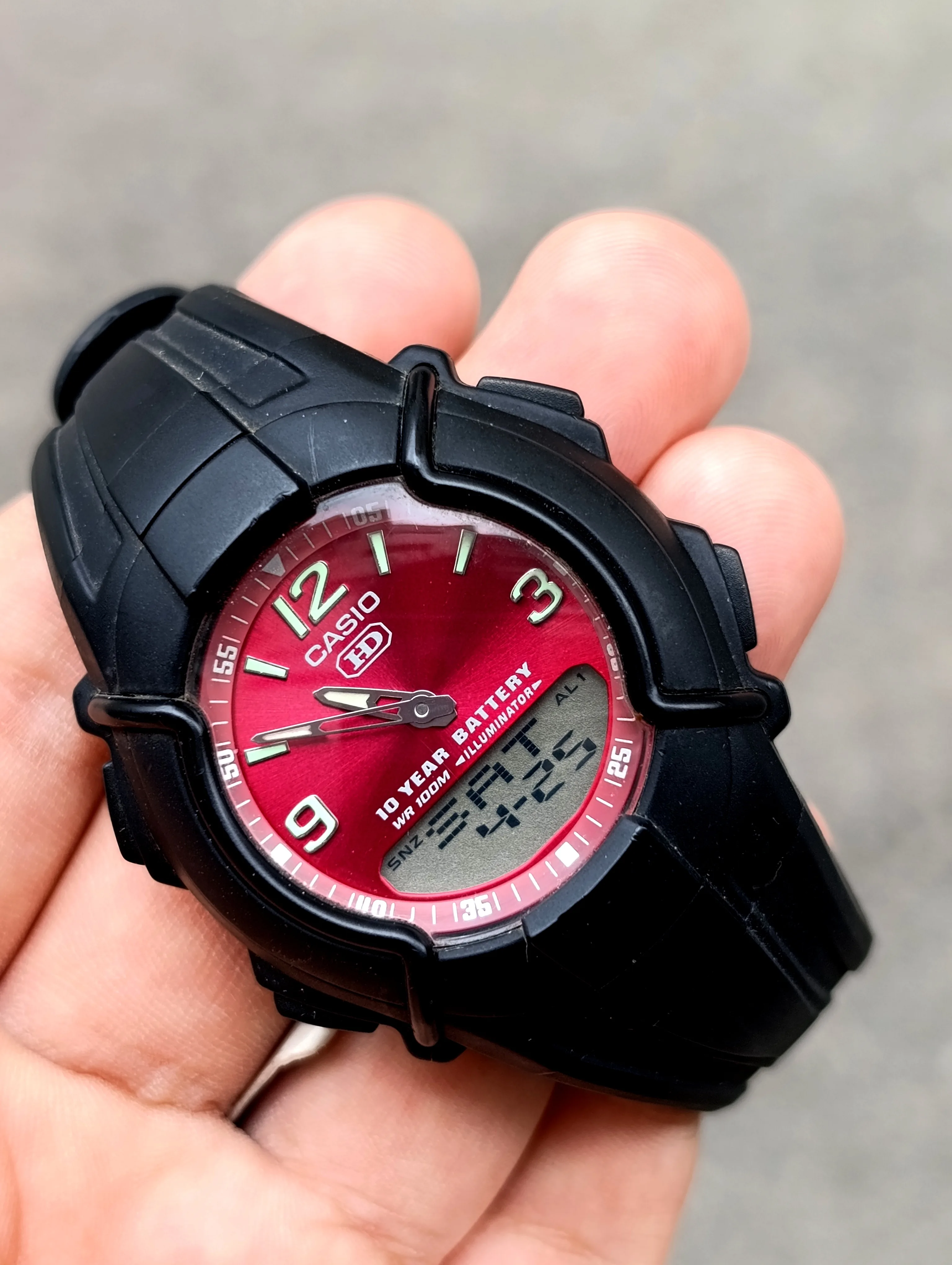CASIO HDC-600-4BVDF TELEMEMO 30 ORIGINALE HOMME NEUEV WATER RESISTANT 100M