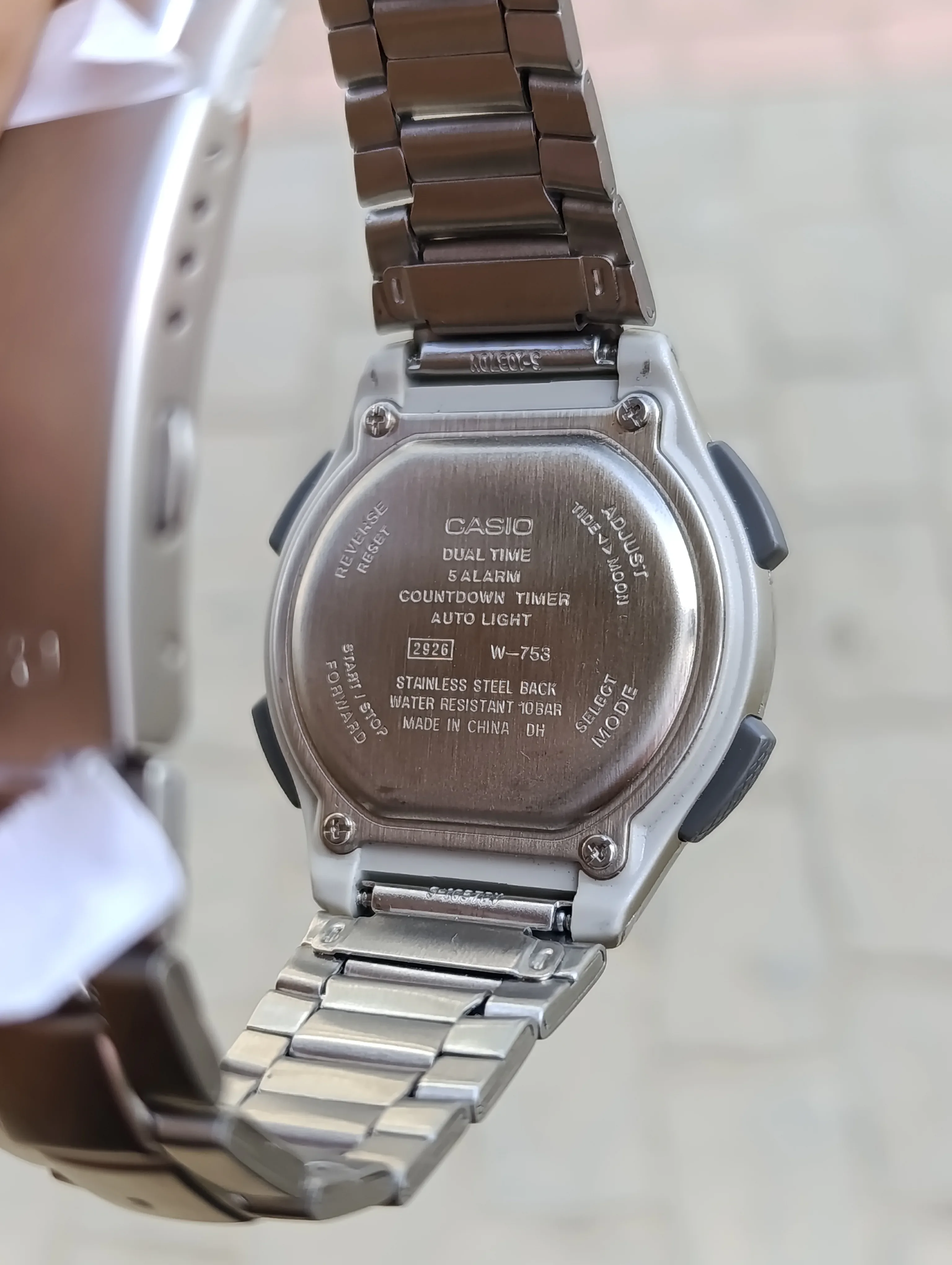 CASIO TIDE GRAPH W-753-1AVDF ORIGINAL NEUVE HOMME WATER RESISTANT 100M