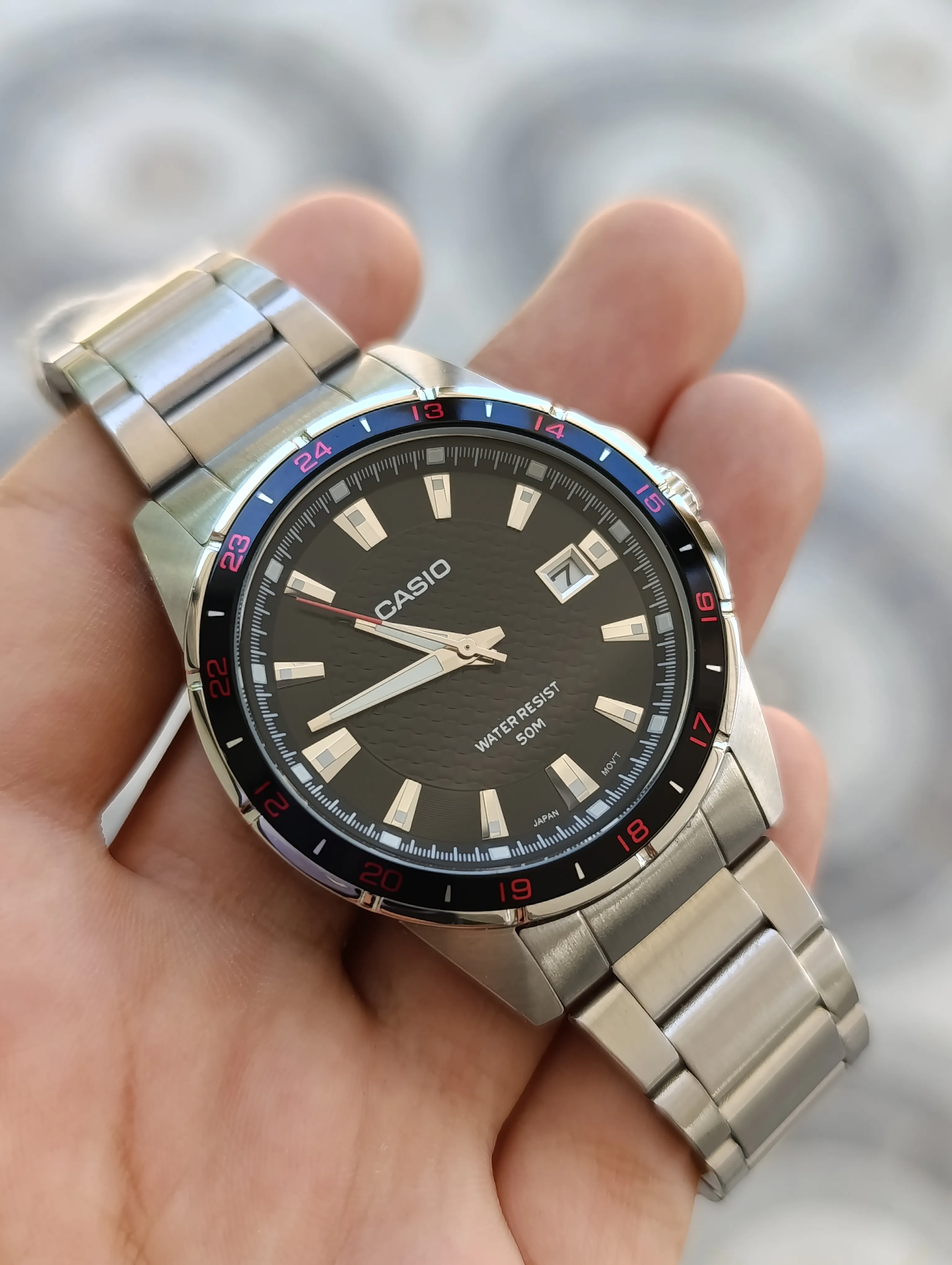 CASIO MTP-1290D-1A1DF ORIGINAL HOMME NEUVE QUARTZ WATER RESISTANT 50M