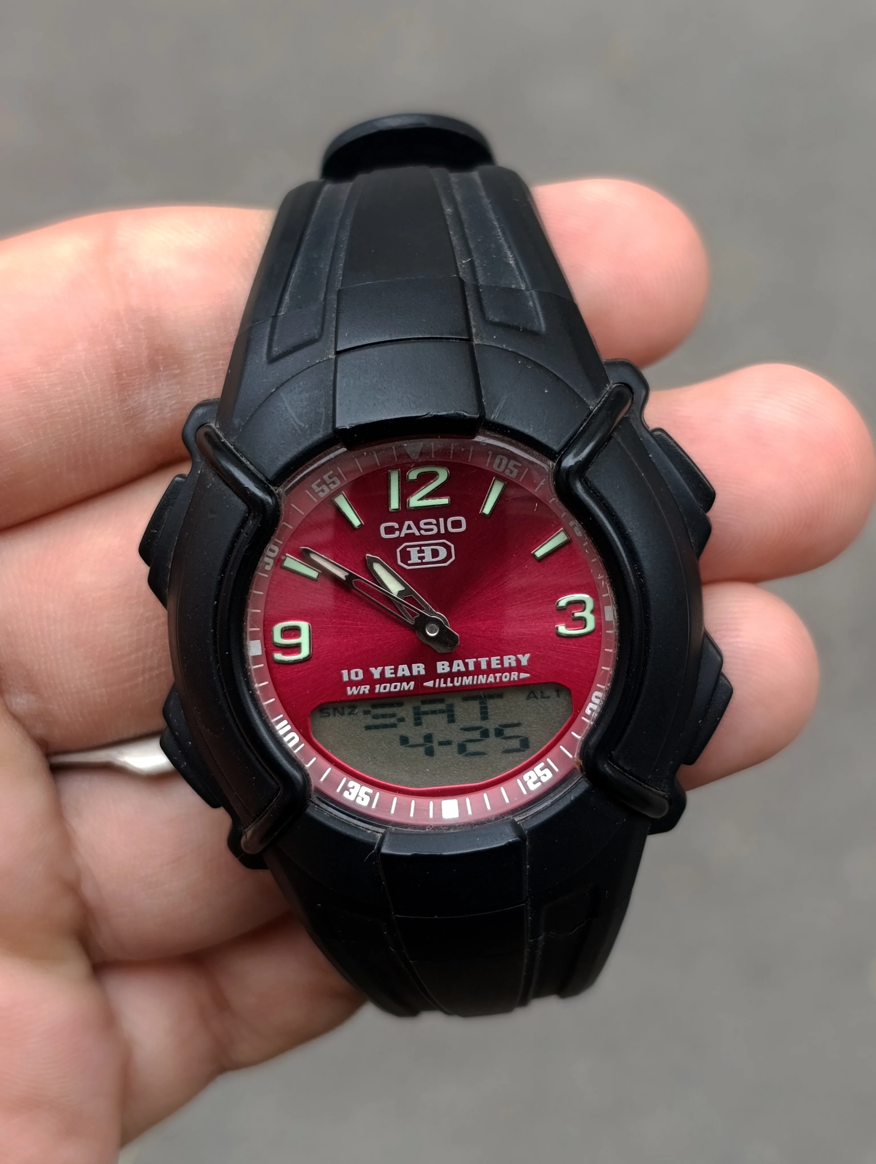 CASIO HDC-600-4BVDF TELEMEMO 30 ORIGINALE HOMME NEUEV WATER RESISTANT 100M