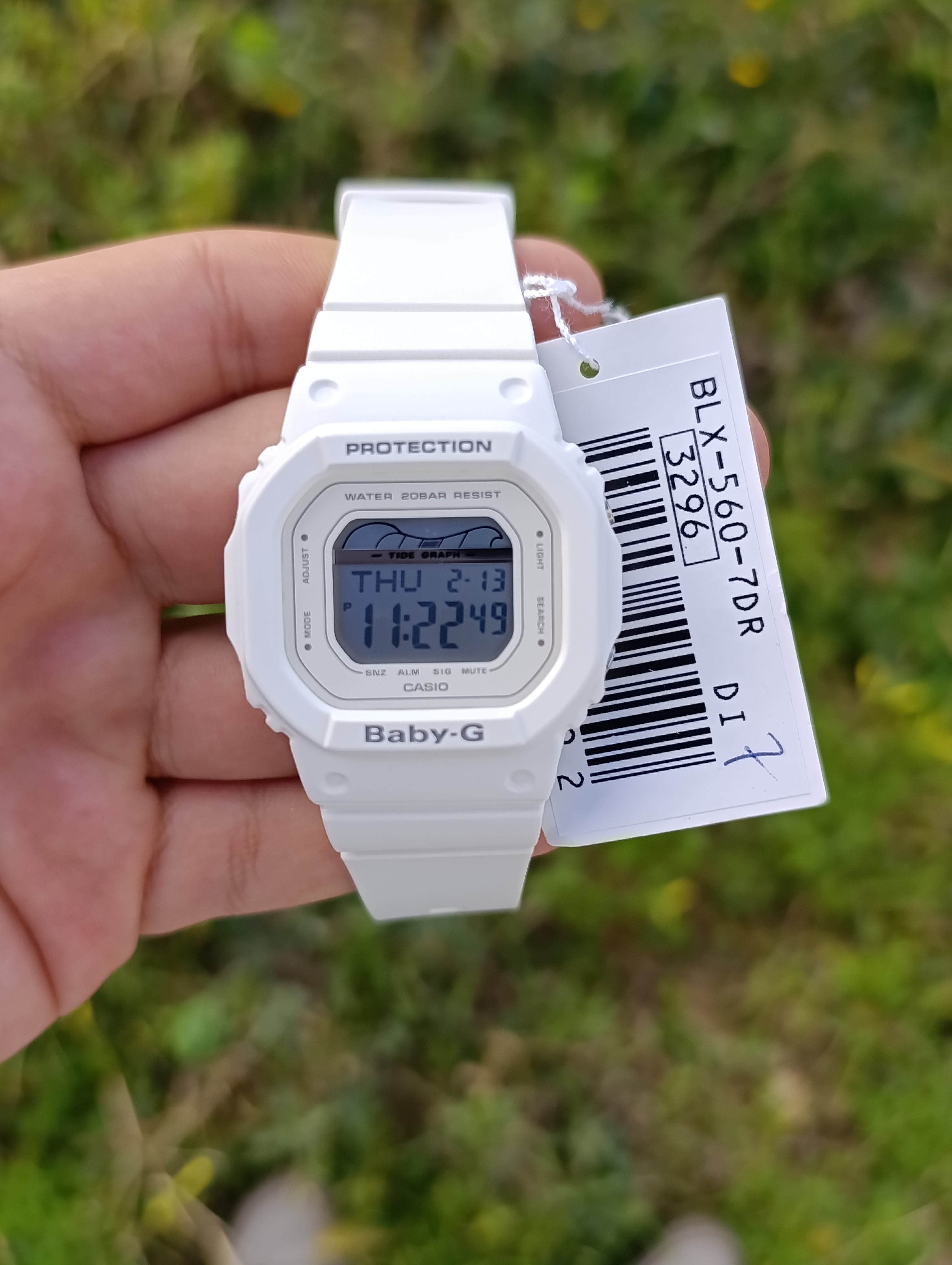 MONTRE CASIO BABY-G BLANCHE  BLX-560-7DR ORIGINAL FEMME WR 20 BAR