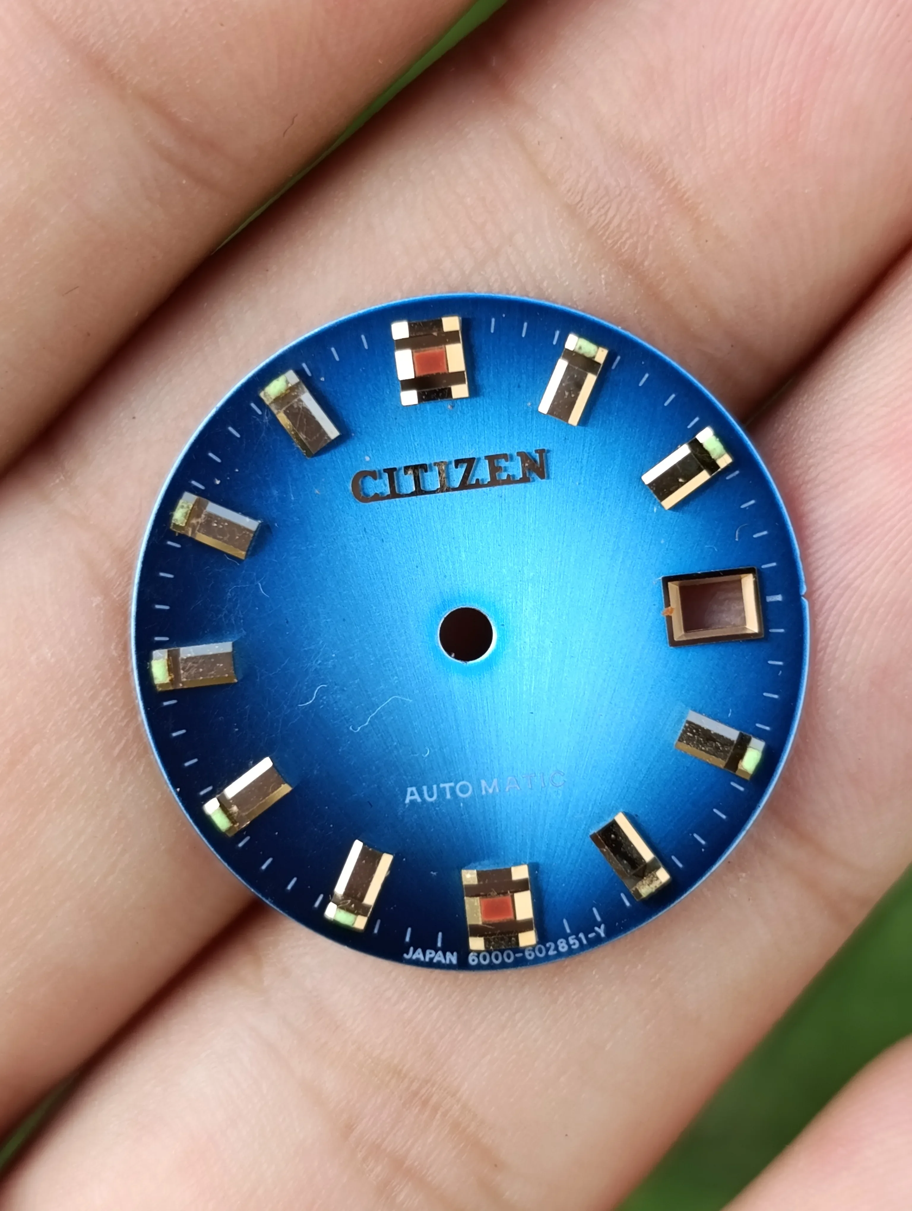 CADRAN MONTRE CITIZEN HOMME BLEU 25.5MM MODÈLE 60-0210Y JAMAIS UTILISÉ