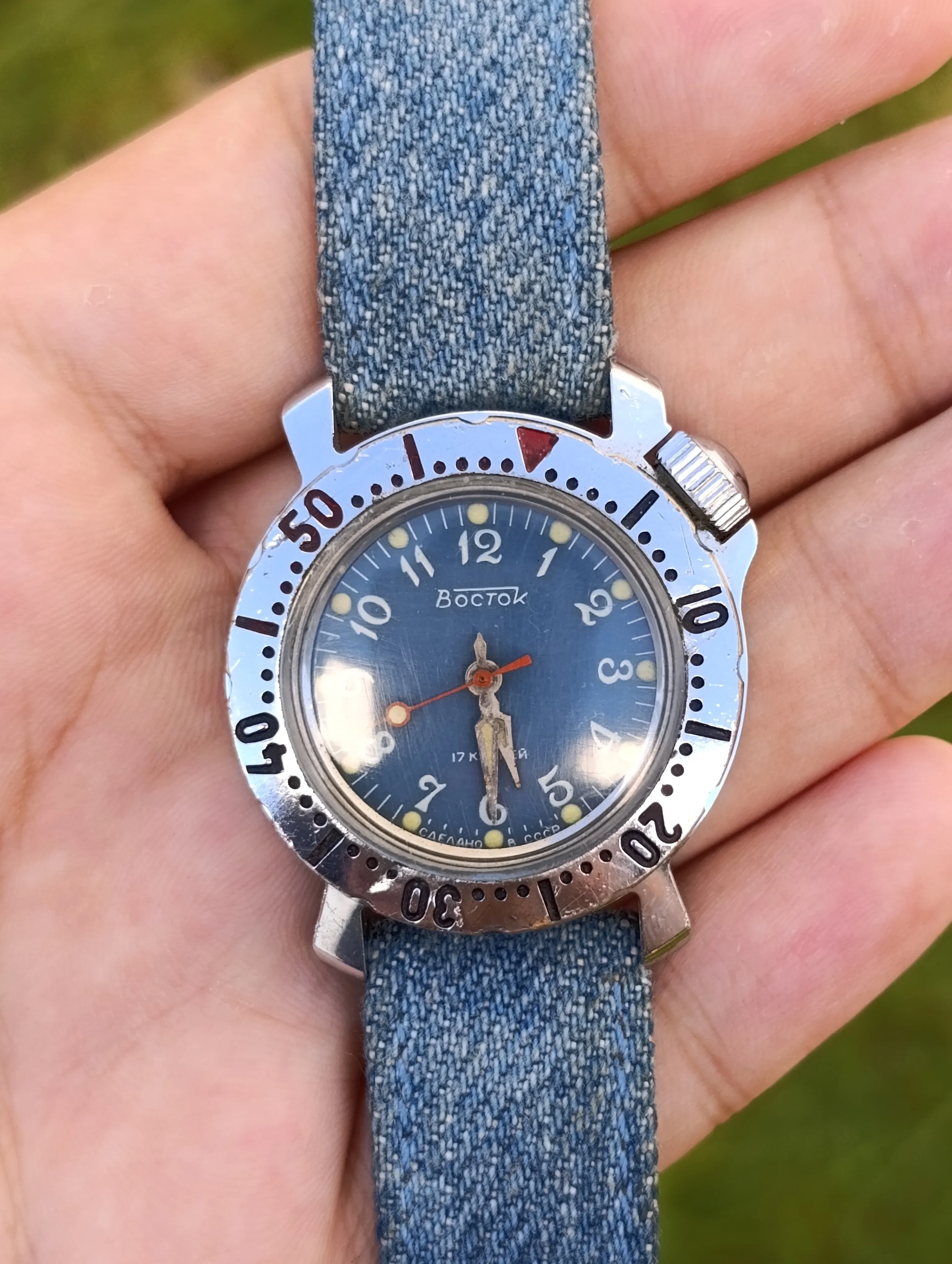 VOSTOK KOMANDIRSKIE   196656 – MONTRE VINTAGE SOVIÉTIQUE MÉCANIQUE À ROMENTGE MANUELLE