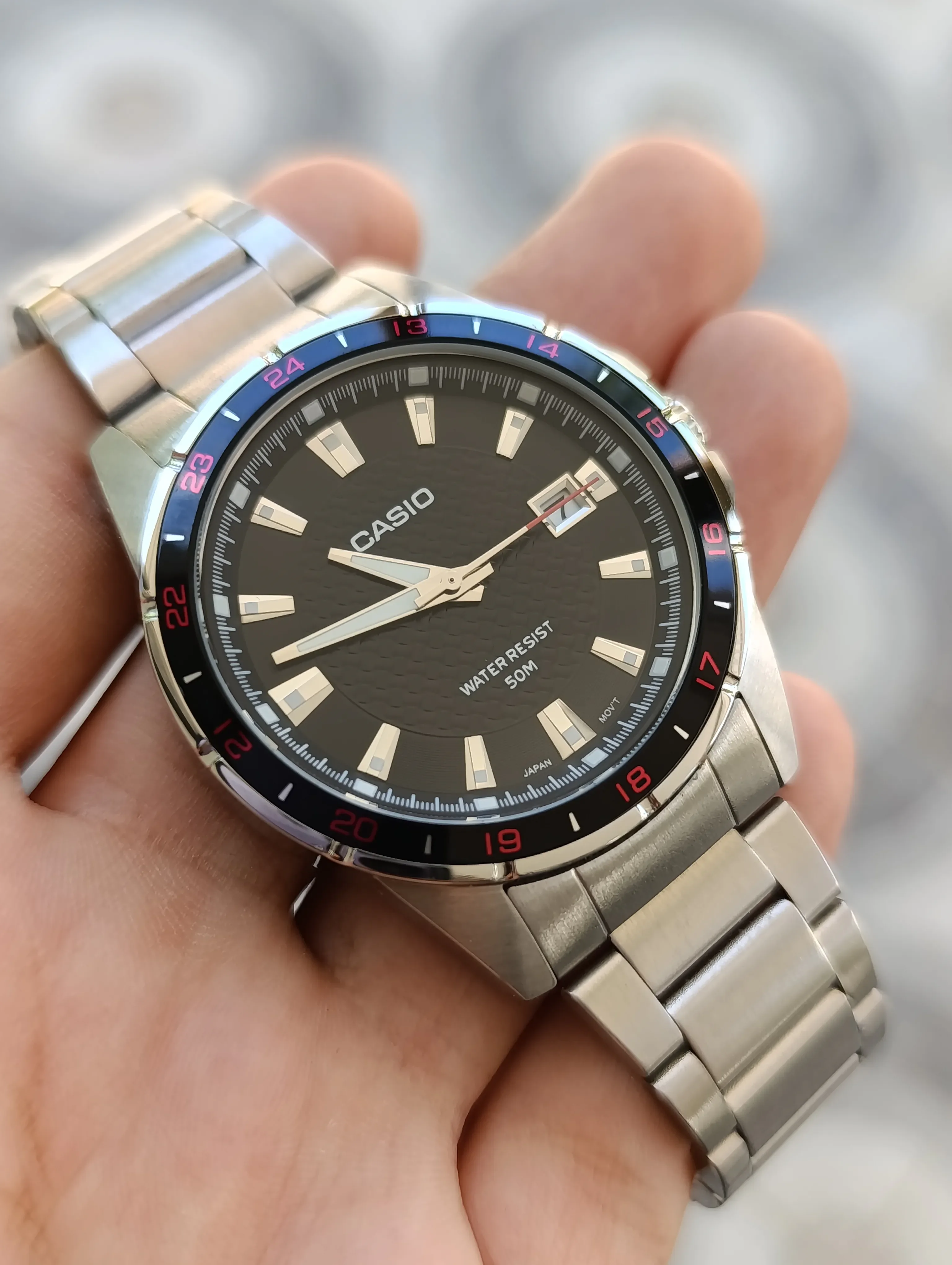CASIO MTP-1290D-1A1DF ORIGINAL HOMME NEUVE QUARTZ WATER RESISTANT 50M