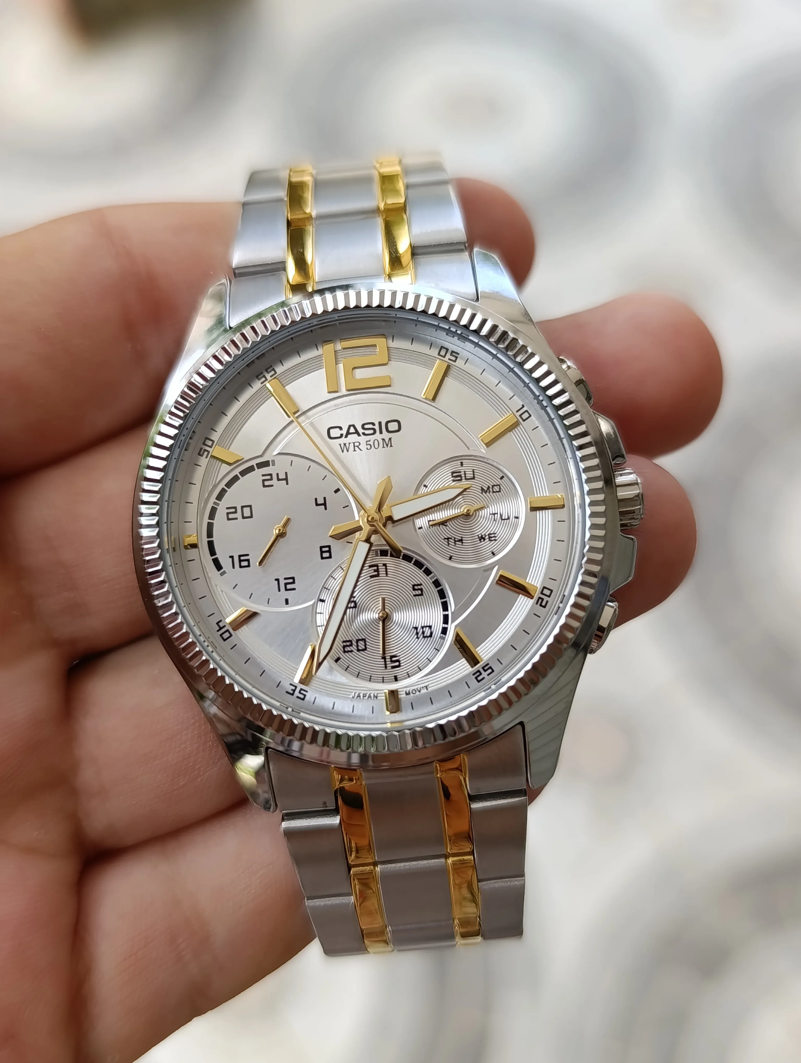 CASIO MTP-E305SG-9AVDF MULTIFONCTION ORIGINAL NEUVE WATER RESISTANT 50M