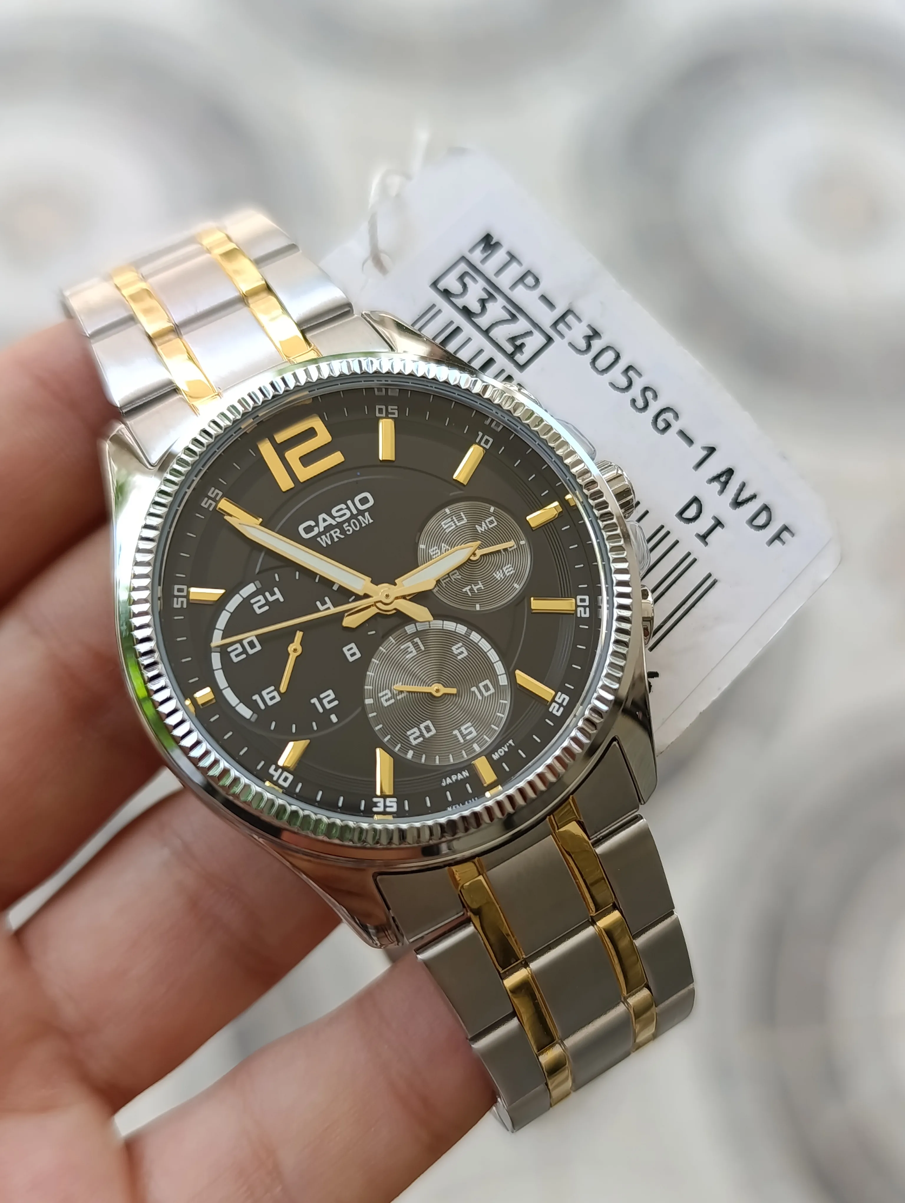 CASIO MTP-E305SG-1AVDF MULTIFONCTION ORIGINAL NEUVE WATER RESISTANT 50M
