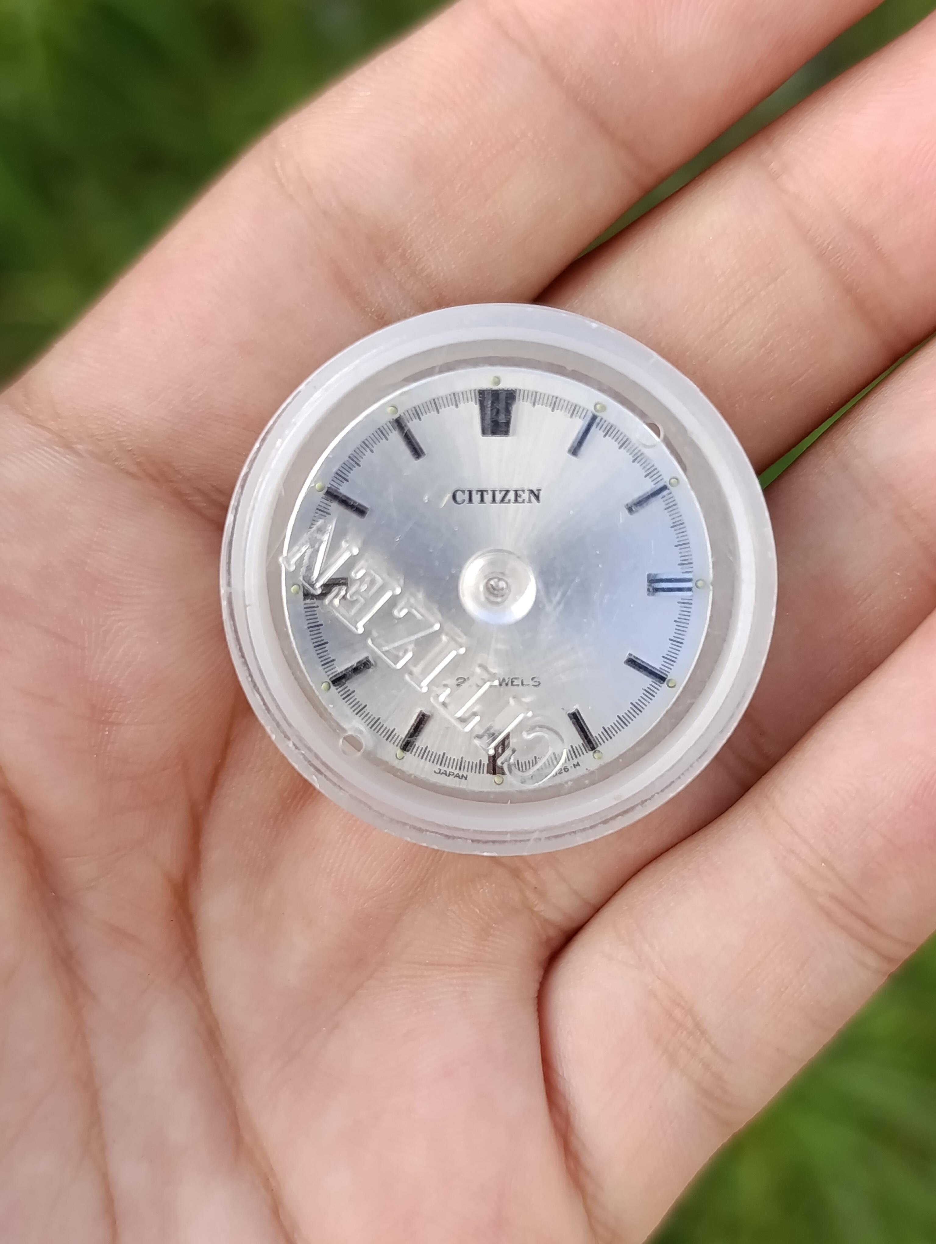 CADRAN MONTRE CITIZEN 21 JEWELS  SILVER COLOR 28.5 MM HOMME