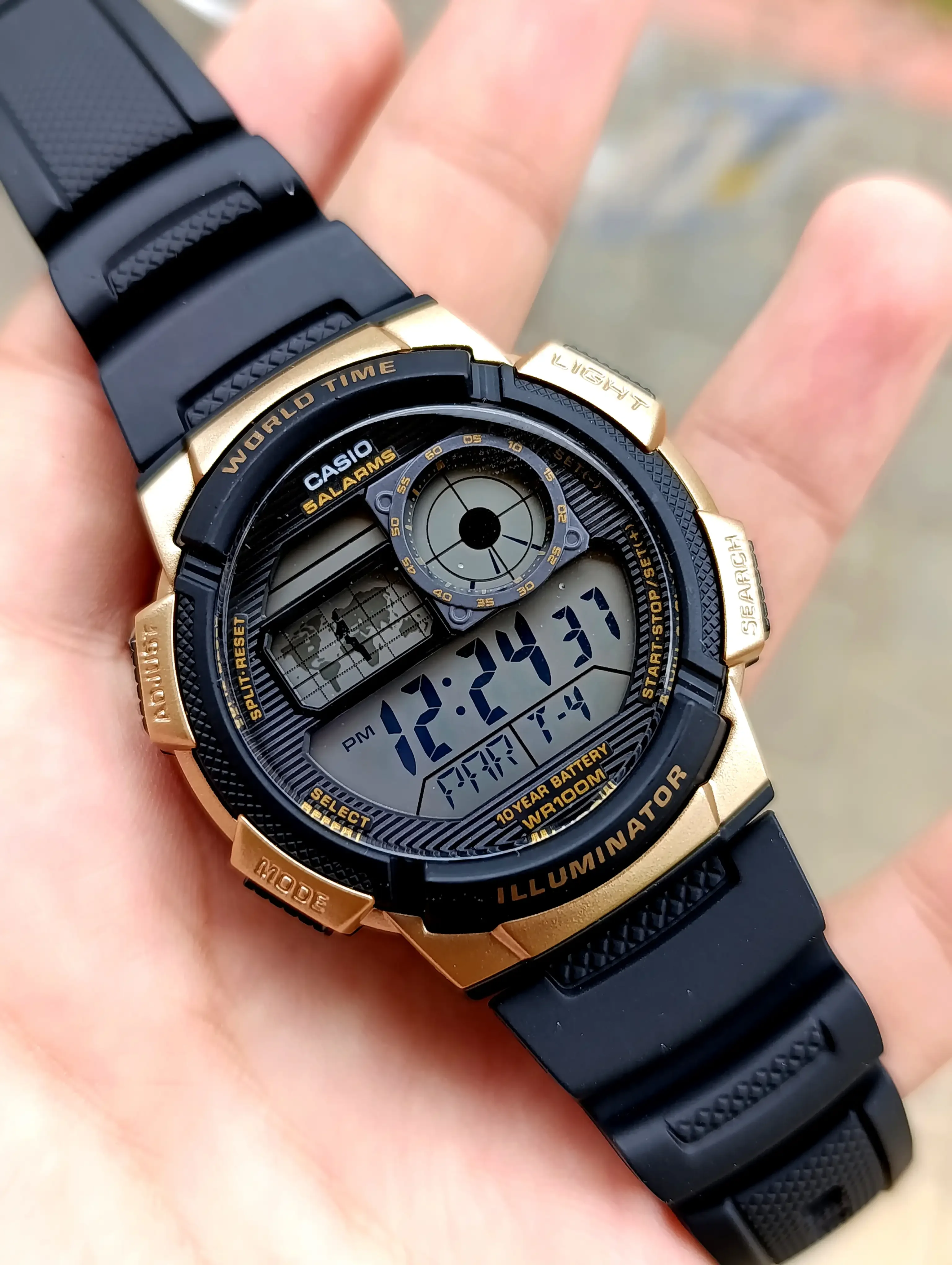 CASIO ILLUMINATOR  AE-1000W-1A3VDF ORIGINAL NEUVE HOMME WATER RESISTANT 100M