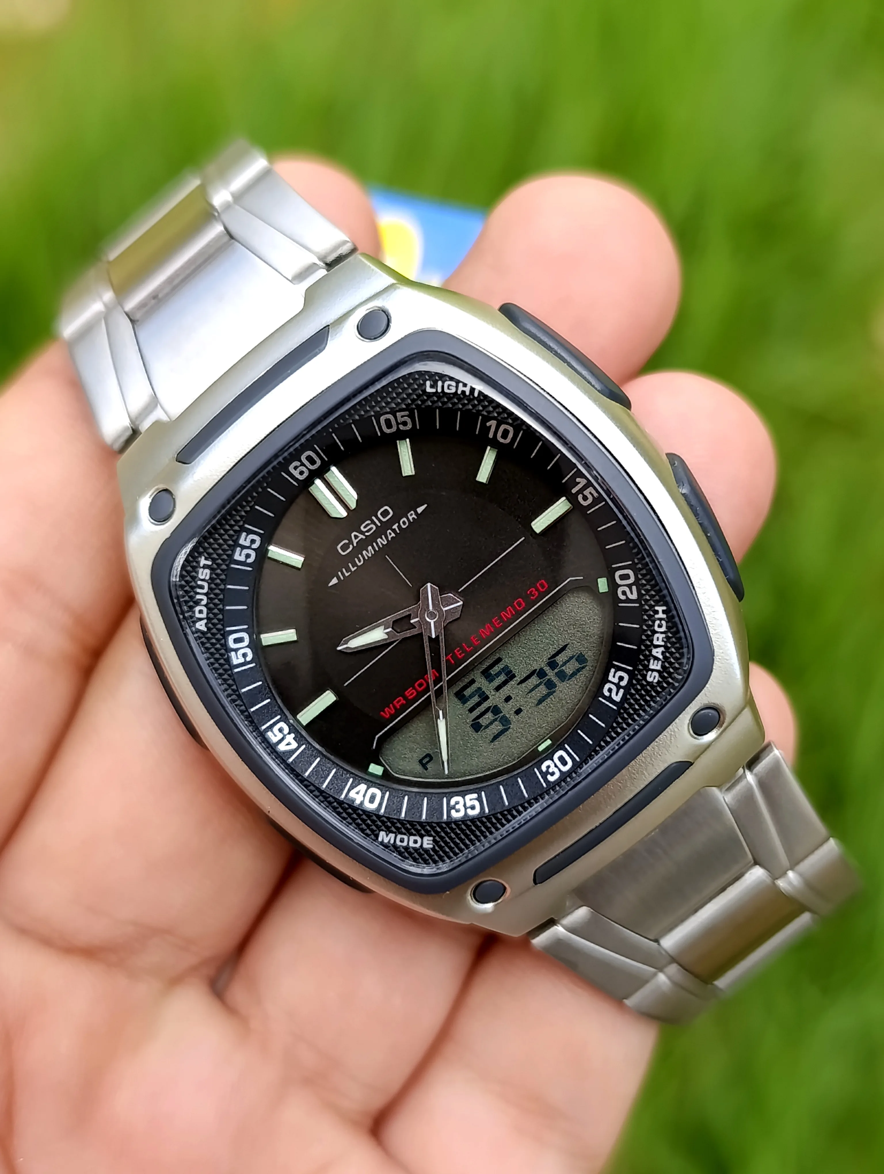 CASIO ILLUMINATOR AW-80D-1AVDF TELEDMEMO 30 ORIGINAL WATER RESSITANT 50M