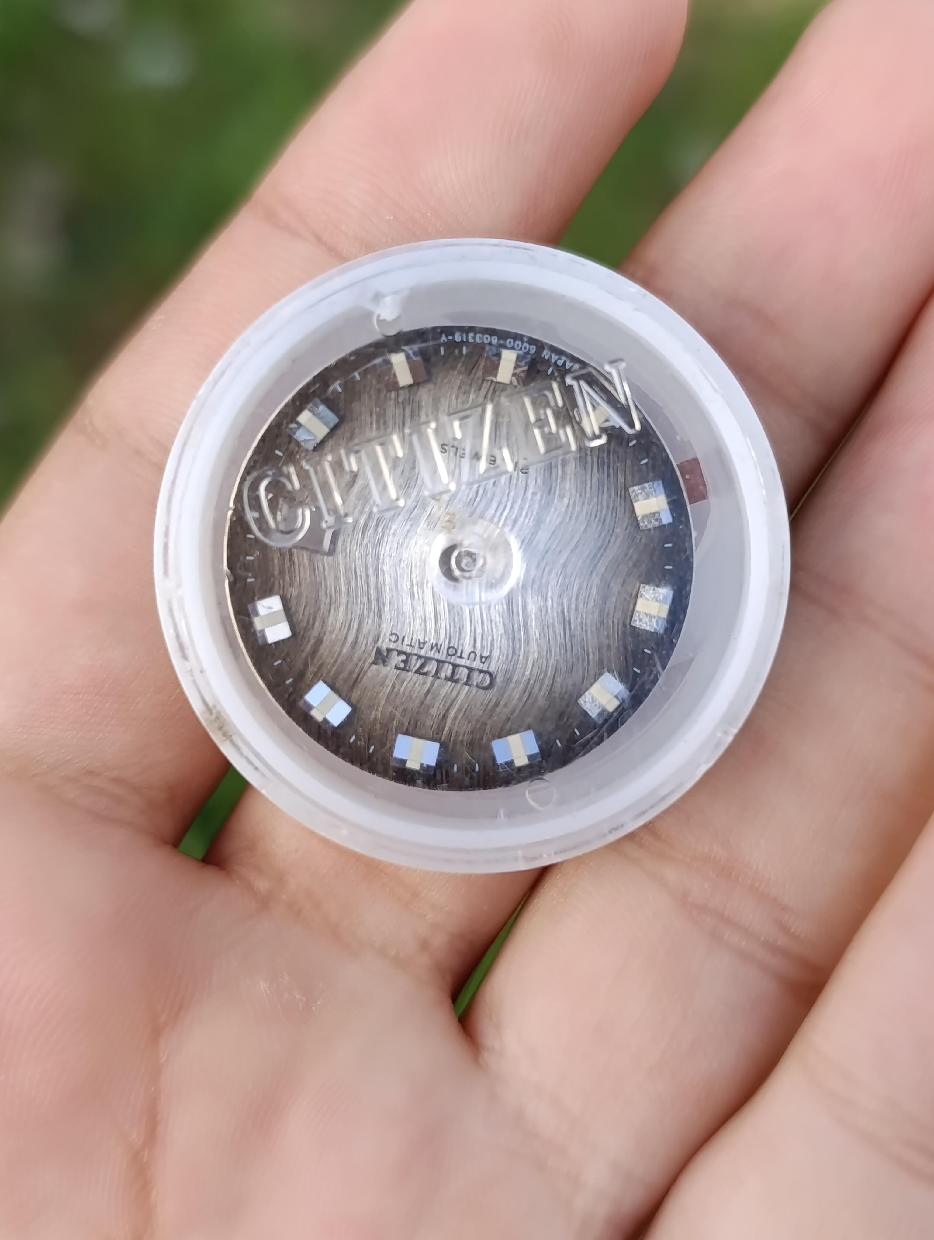 CADRAN POUR MONTRE CITIZEN HOMME MÉTALLIQUE 27.5 MM NEUF JAMAIS UTILISÉ MARON