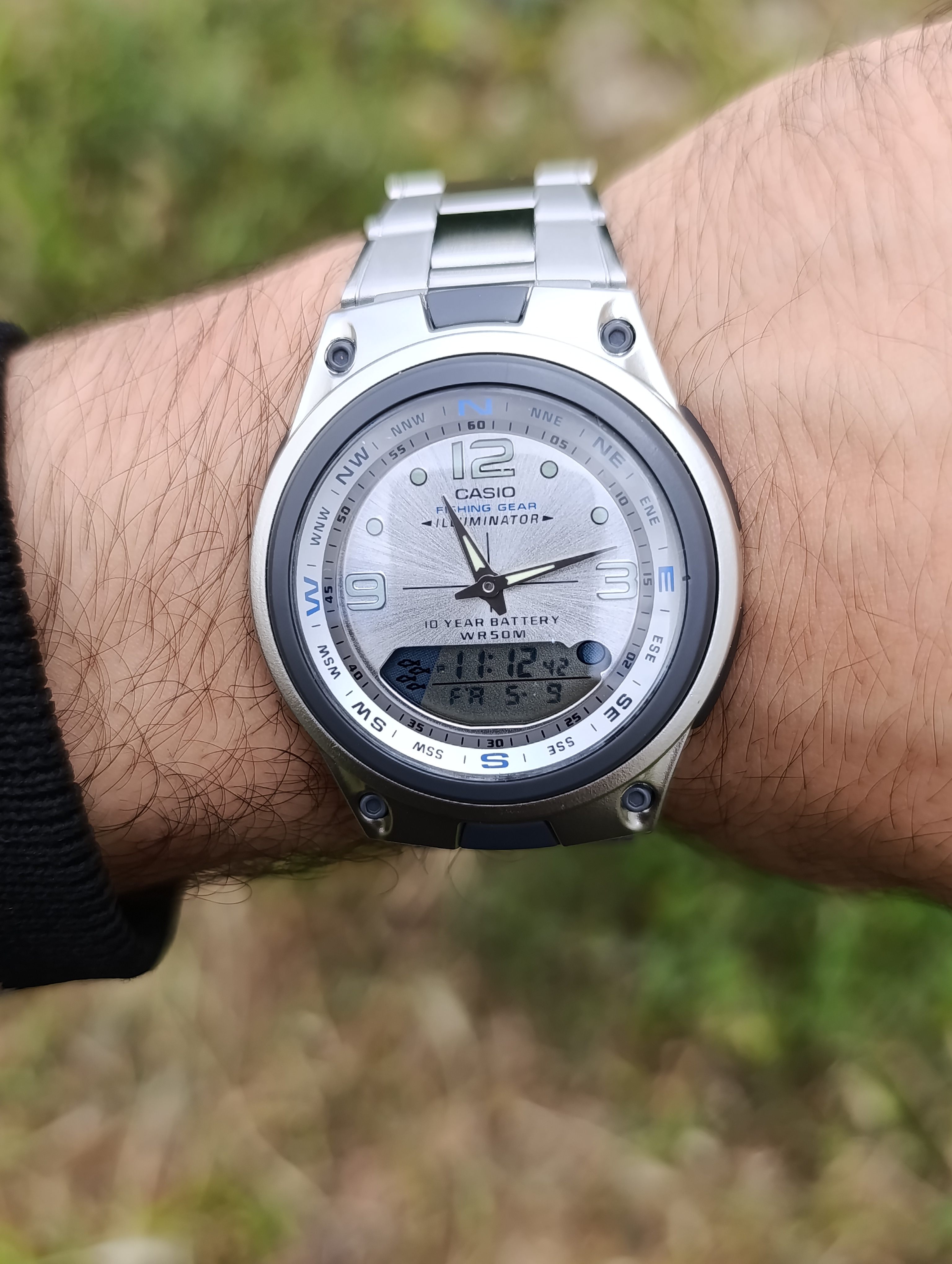 CASIO ILLUMINATOR AW-82D-7AVDF VERSION FISHING GEAR STAINLESS STEEL WR 50M