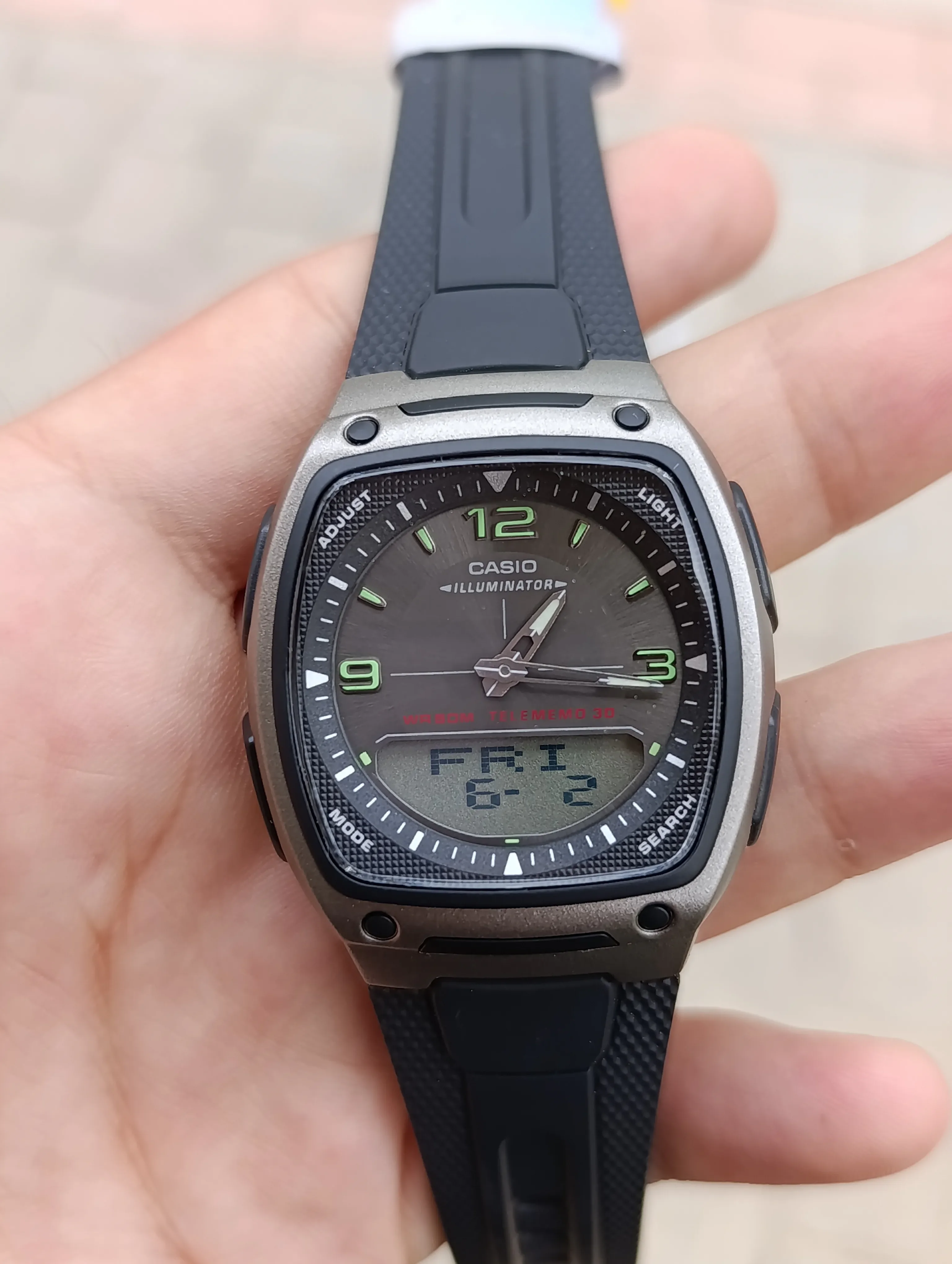 CASIO AW-81-1A1VDF  TELEMEMO 30 ORIGINALE NEUVE HOMME WATER RESISTANT 50M