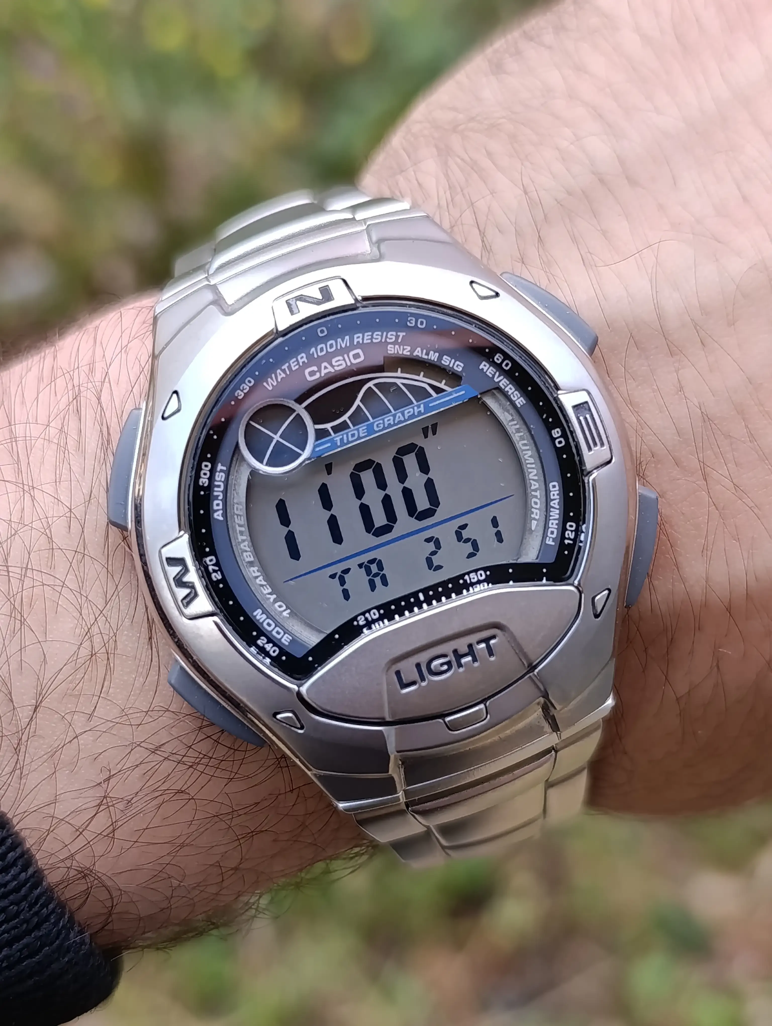 CASIO TIDE GRAPH W-753-1AVDF ORIGINAL NEUVE HOMME WATER RESISTANT 100M