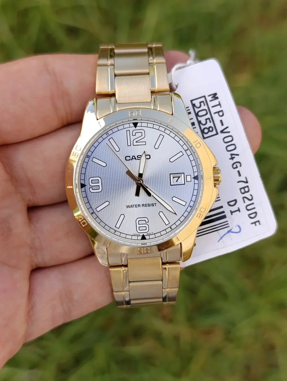 CASIO MTP-V004G-7B2UDF ORIGINAL HOMME NUEVE QUARTZ WATER RESISITANT