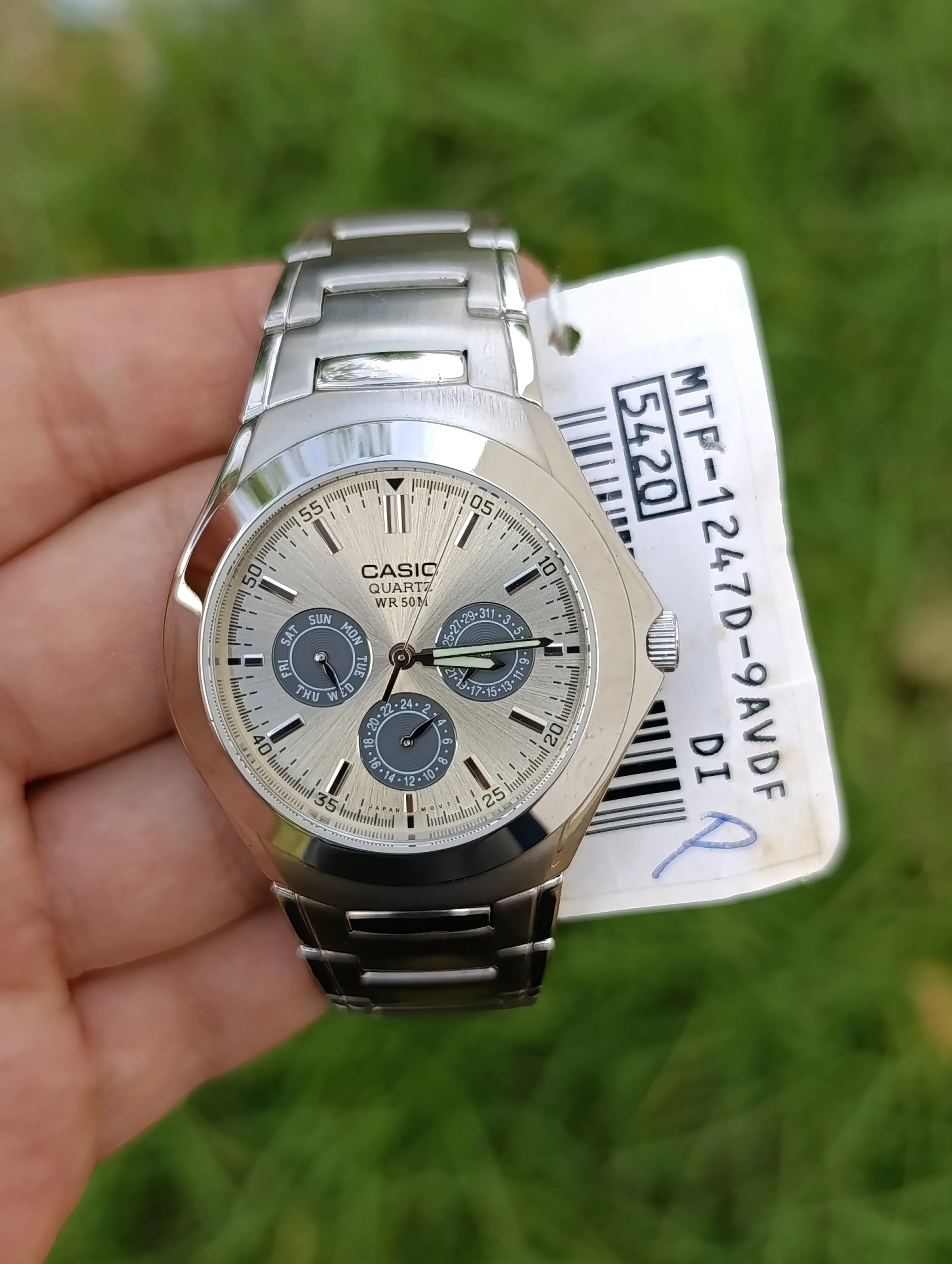 MONTRE CASIO MTP-1247D-9AVDF ORIGINAL HOMME NEUVE QUARTZ WR 50M MULTIFONCTION