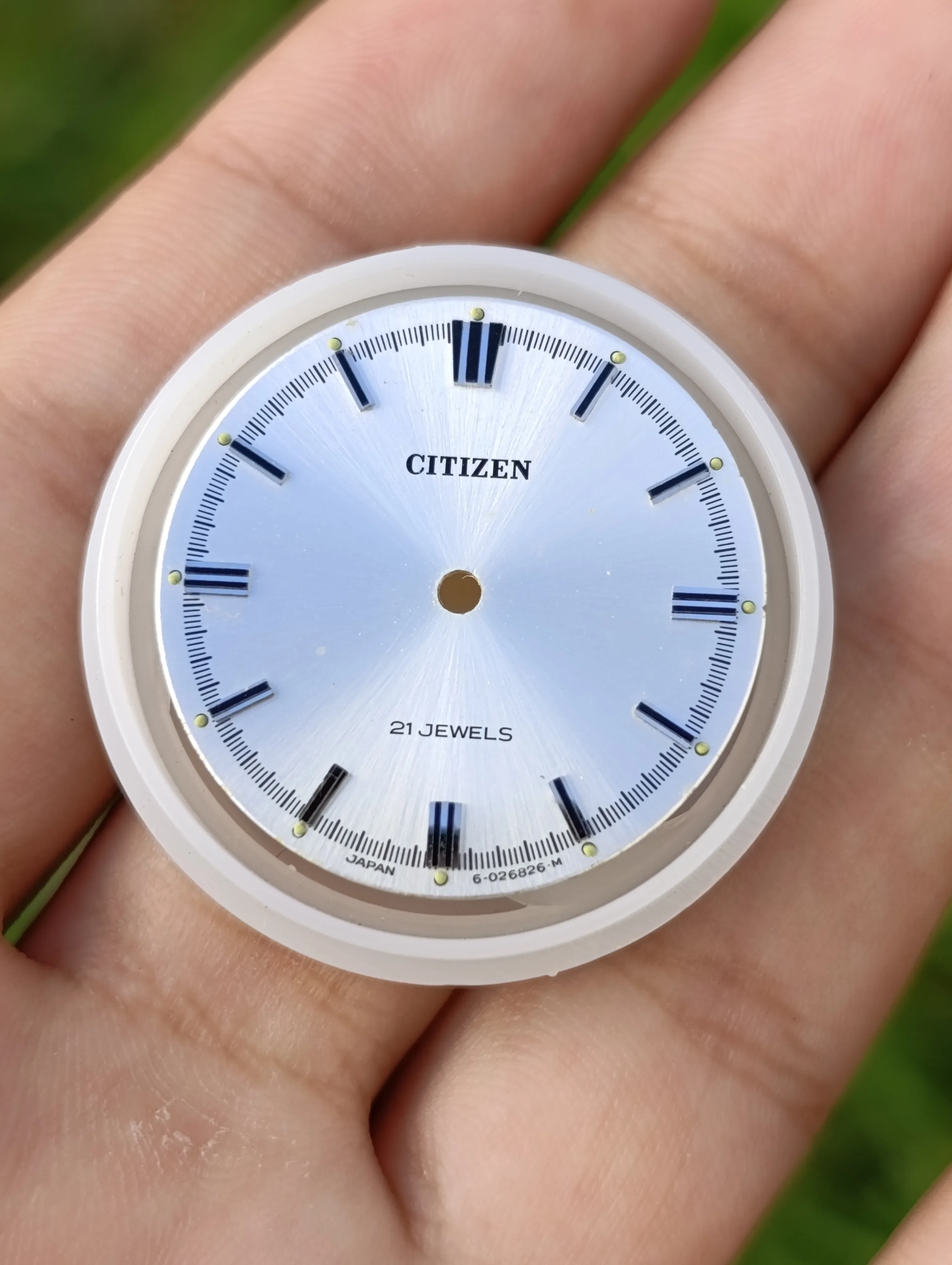 CADRAN MONTRE CITIZEN 21 JEWELS  SILVER COLOR 28.5 MM HOMME