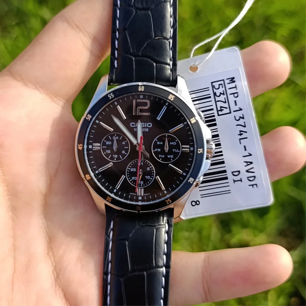 CASIO MTP-1374L-1AVDF  CHRONO ORIGINAL HOMME NEUVE QUARTZ WR 50M JELD