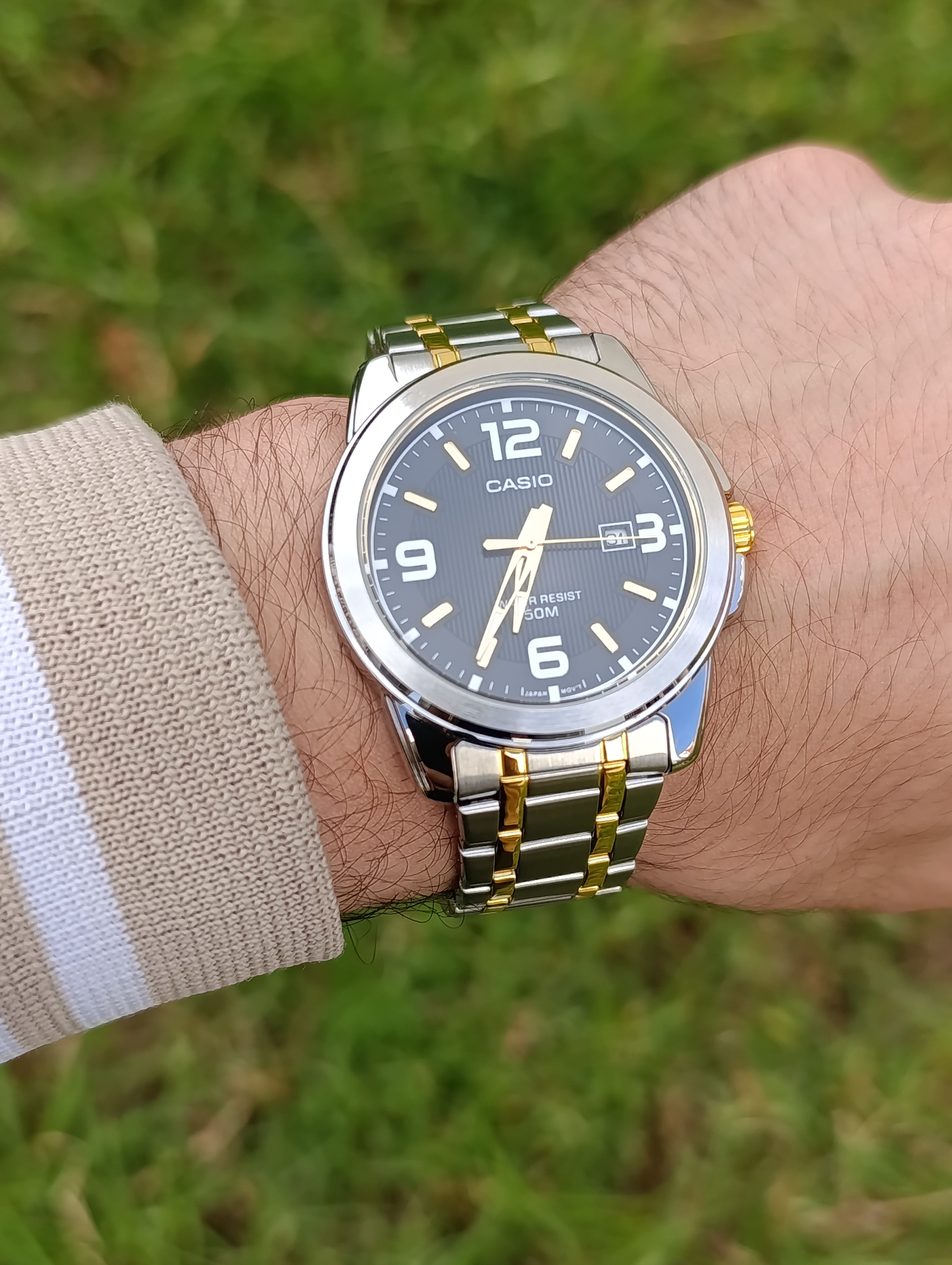 CASIO MTP-1314SG-1AVDF ORIGINAL HOMME NEUVE QUARTZ WR 50M BICOLORE STAINLESS STEEL